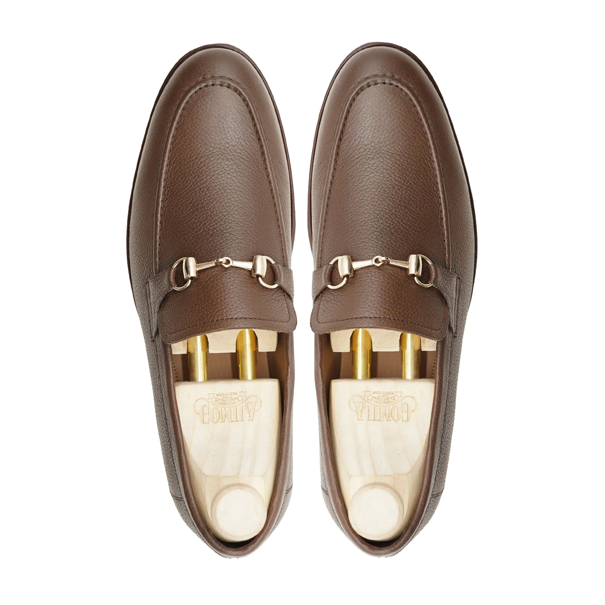 ABADA - BROWN PEBBLE GRAIN LOAFER