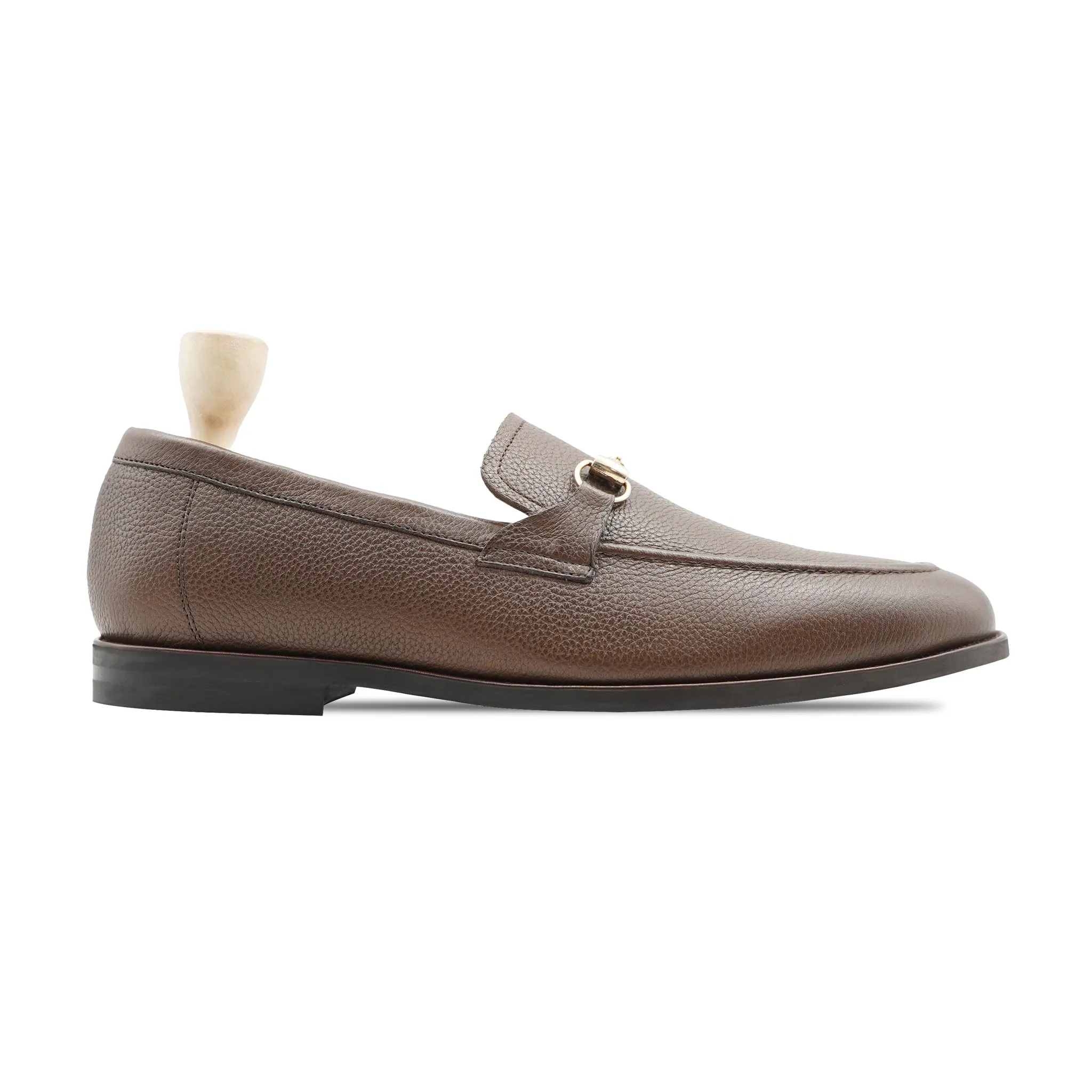 Abada - Men's Brown Pebble Grain Loafer