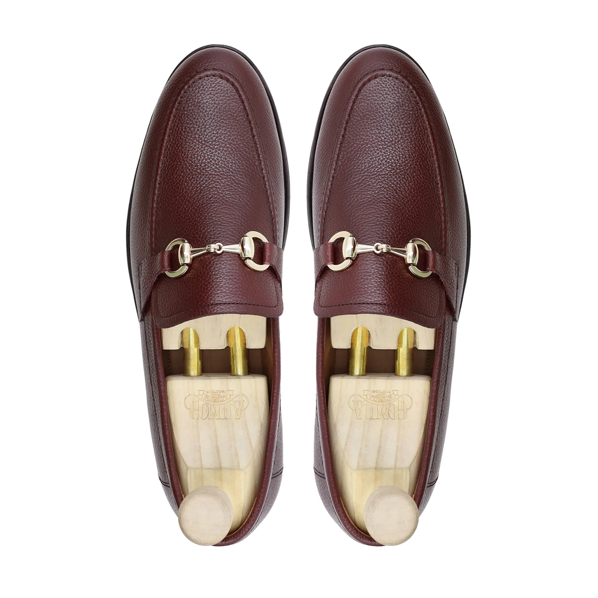 ABADA - OXBLOOD PEBBLE GRAIN LOAFER