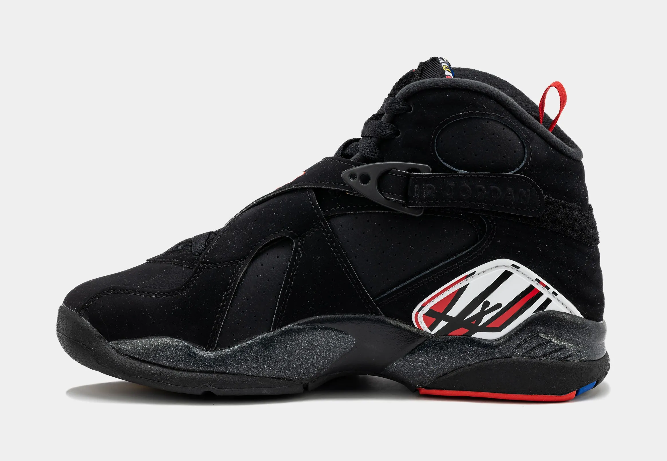 Air Jordan 8 Retro Playoffs Grade School Lifestyle Shoes (Black)