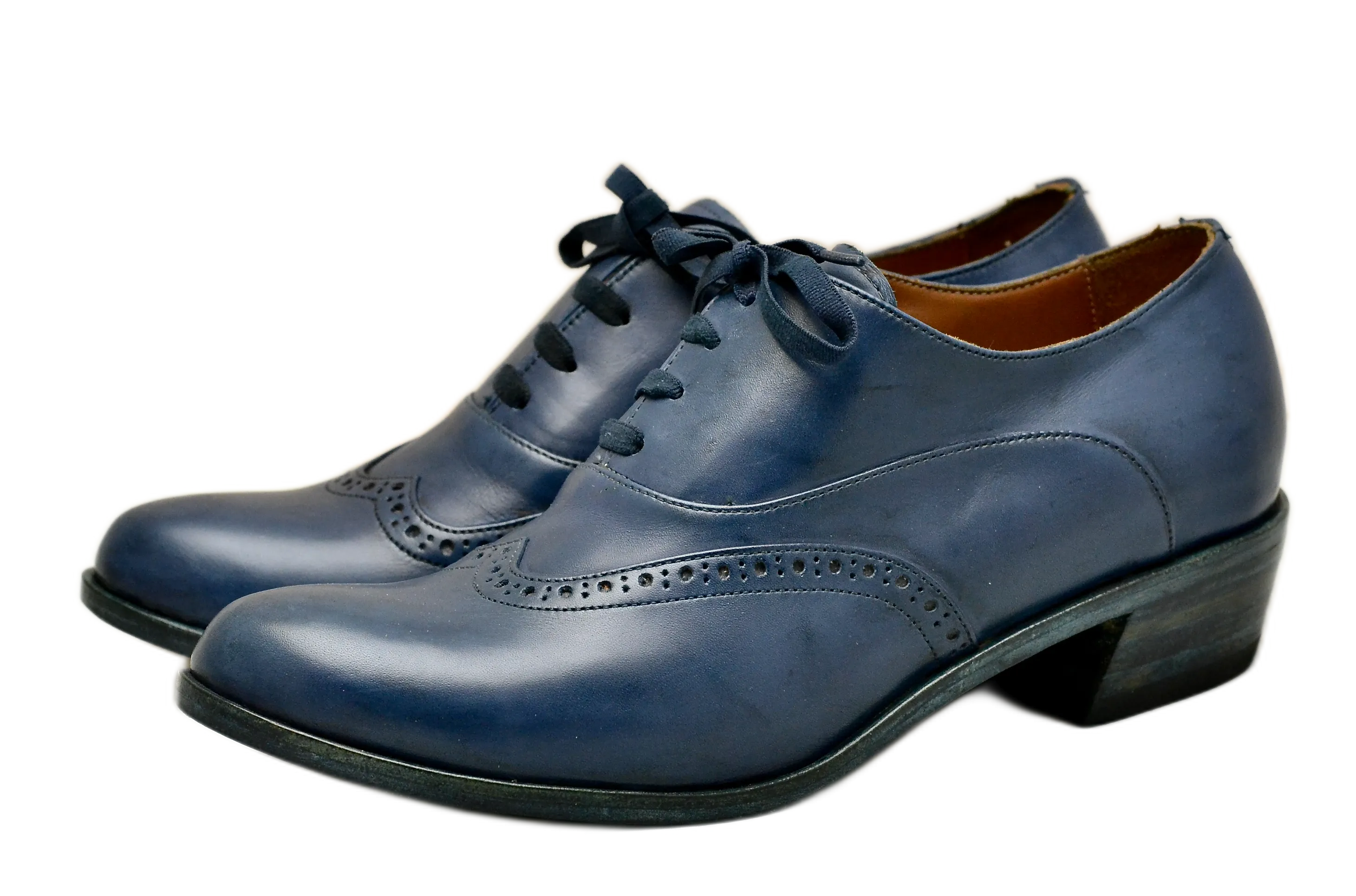 Asym oxford brogue  |  oceano calf