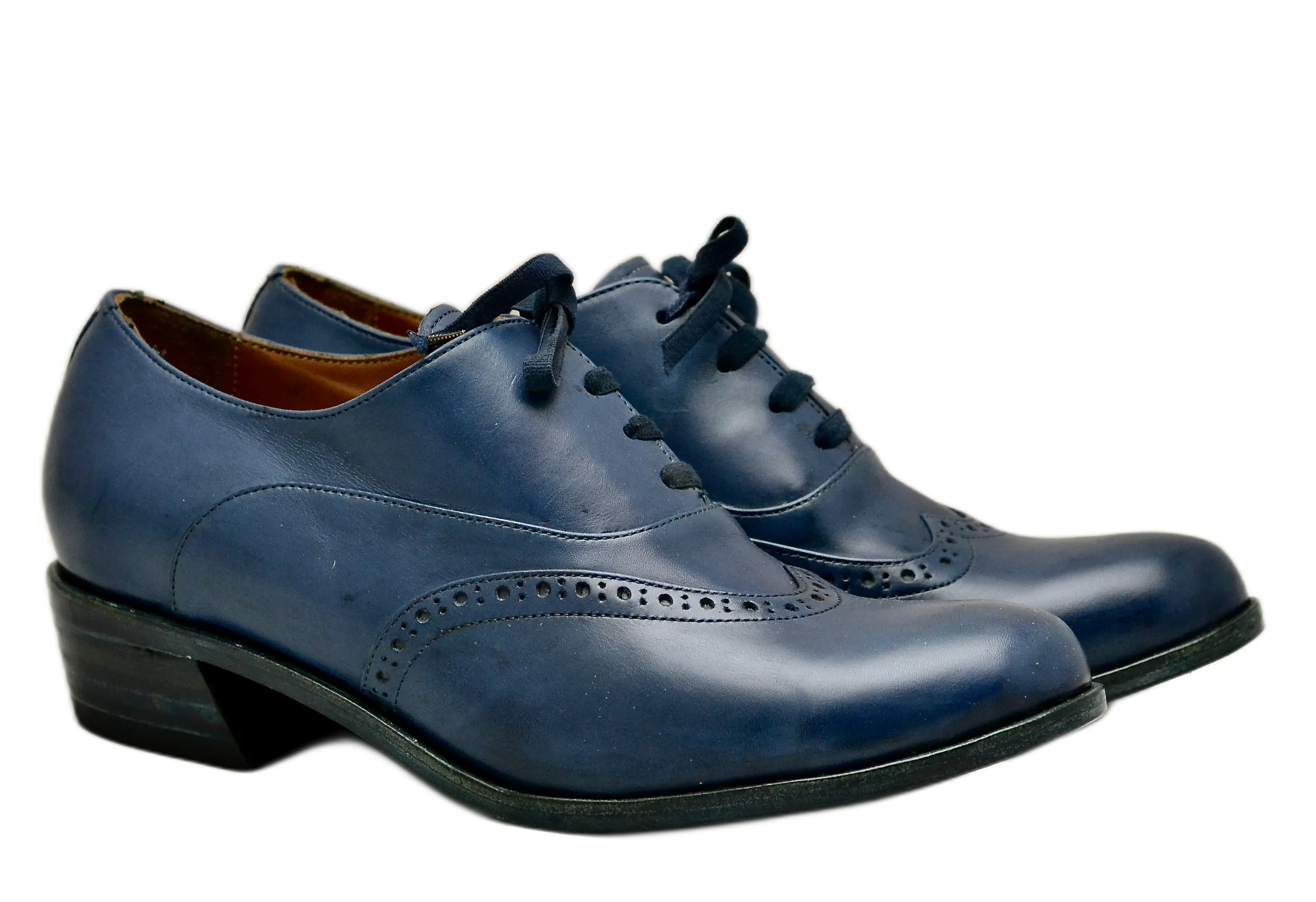 Asym oxford brogue  |  oceano calf