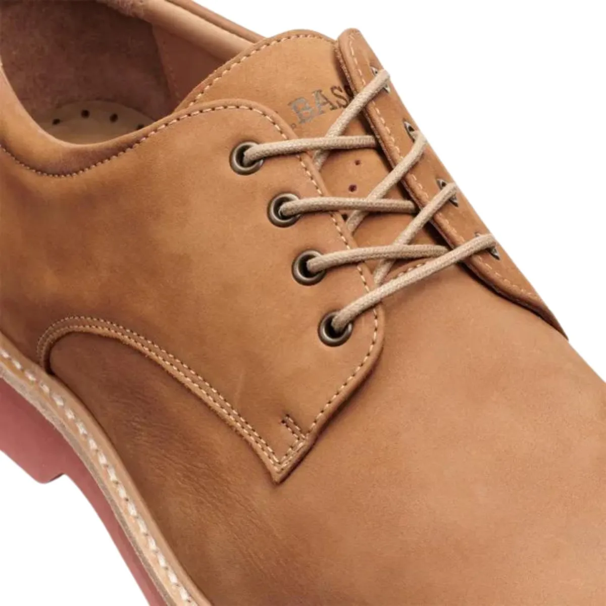 Bass Men's Pasadena Derby Tan Buc