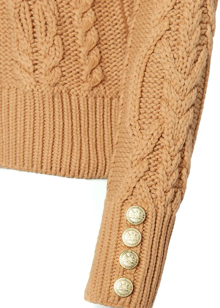 Belgravia Cable Knit - Camel