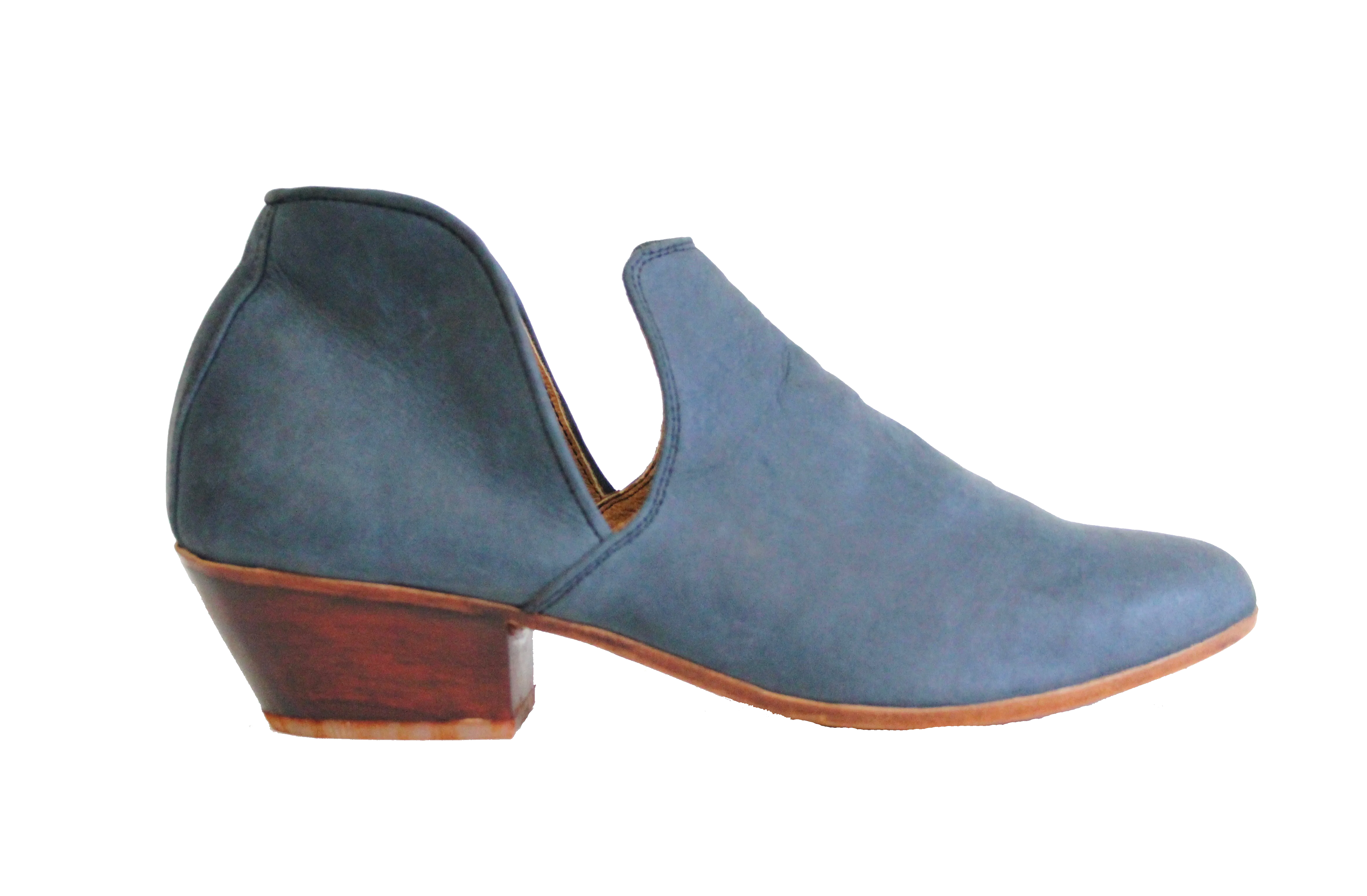 Blue Leather Vaquera