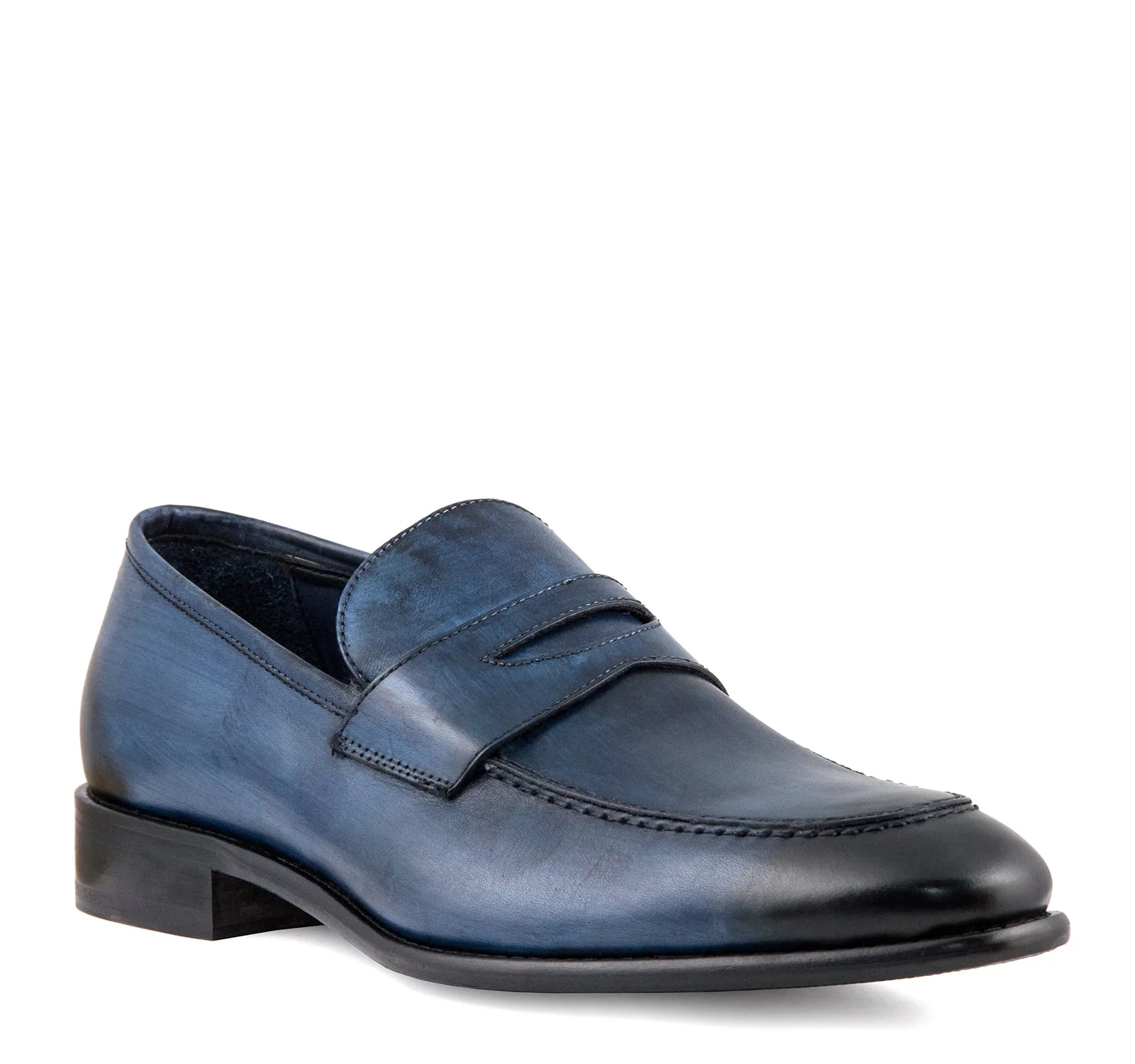 Calzoleria Toscana Penny Loafer in Ocean