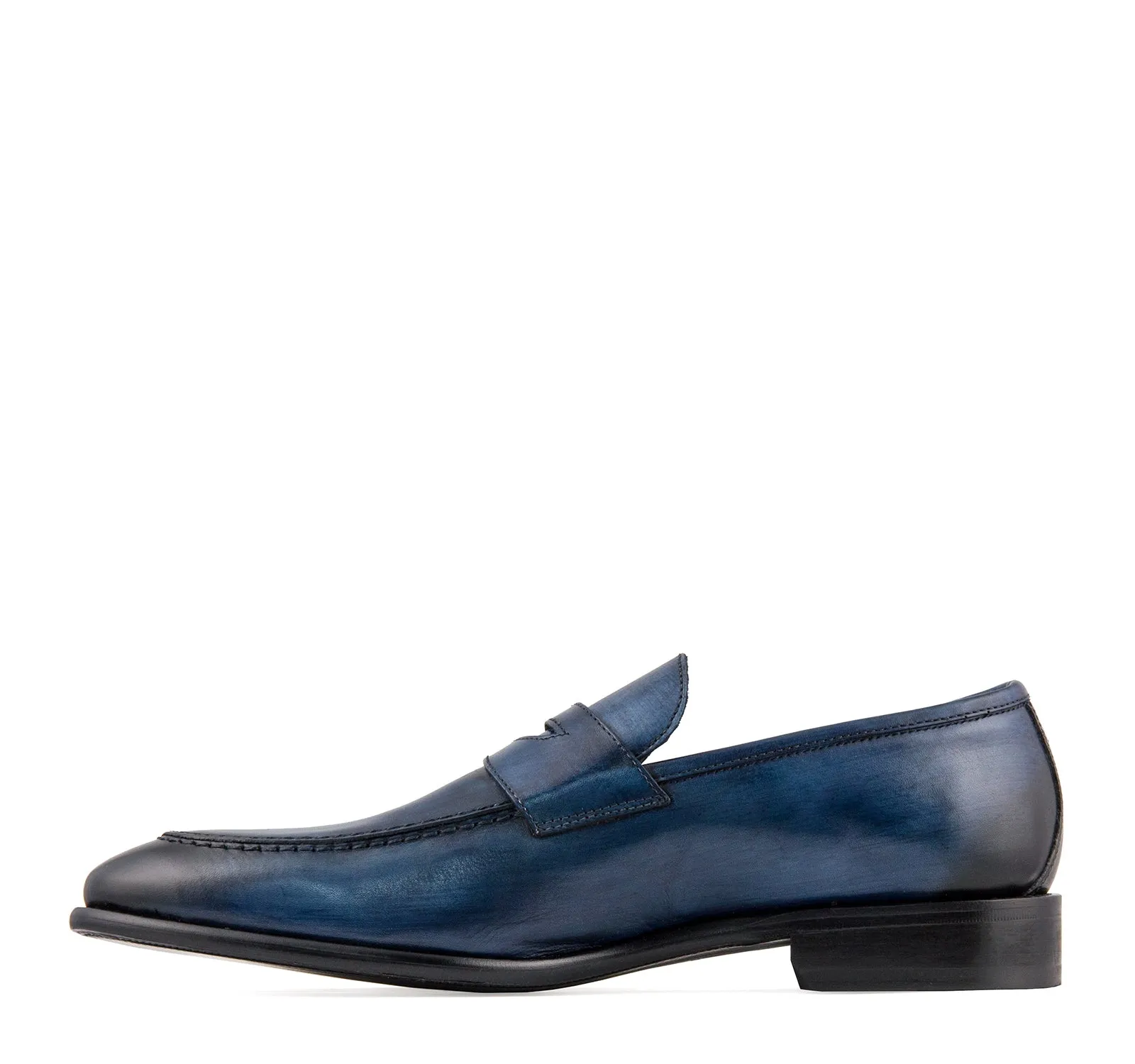 Calzoleria Toscana Penny Loafer in Ocean