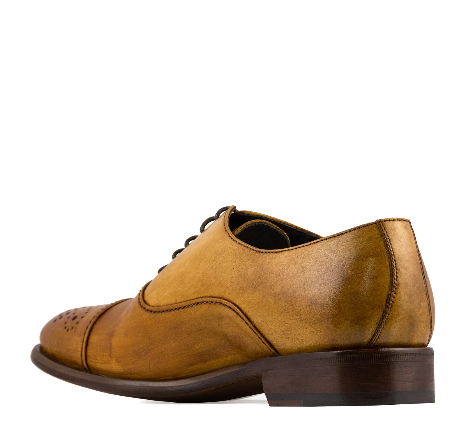 Calzoleria Toscana Taormina 2361 Men's Oxford in Caramel