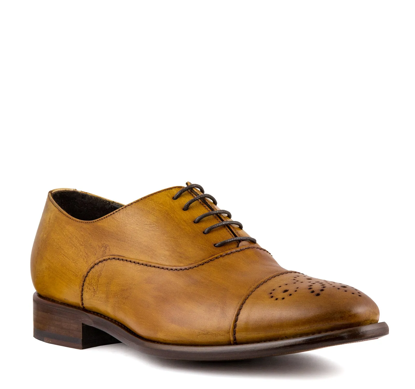 Calzoleria Toscana Taormina 2361 Men's Oxford in Caramel