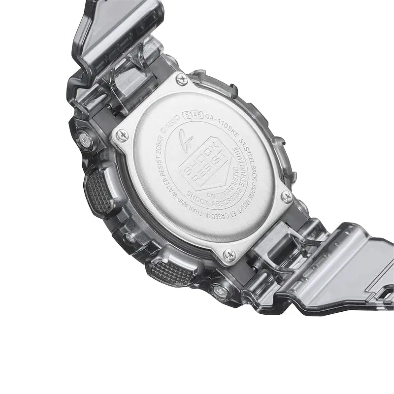 Casio G-Shock GA110SKE-8A Grey Clear Translucent Transparent Jelly Watch