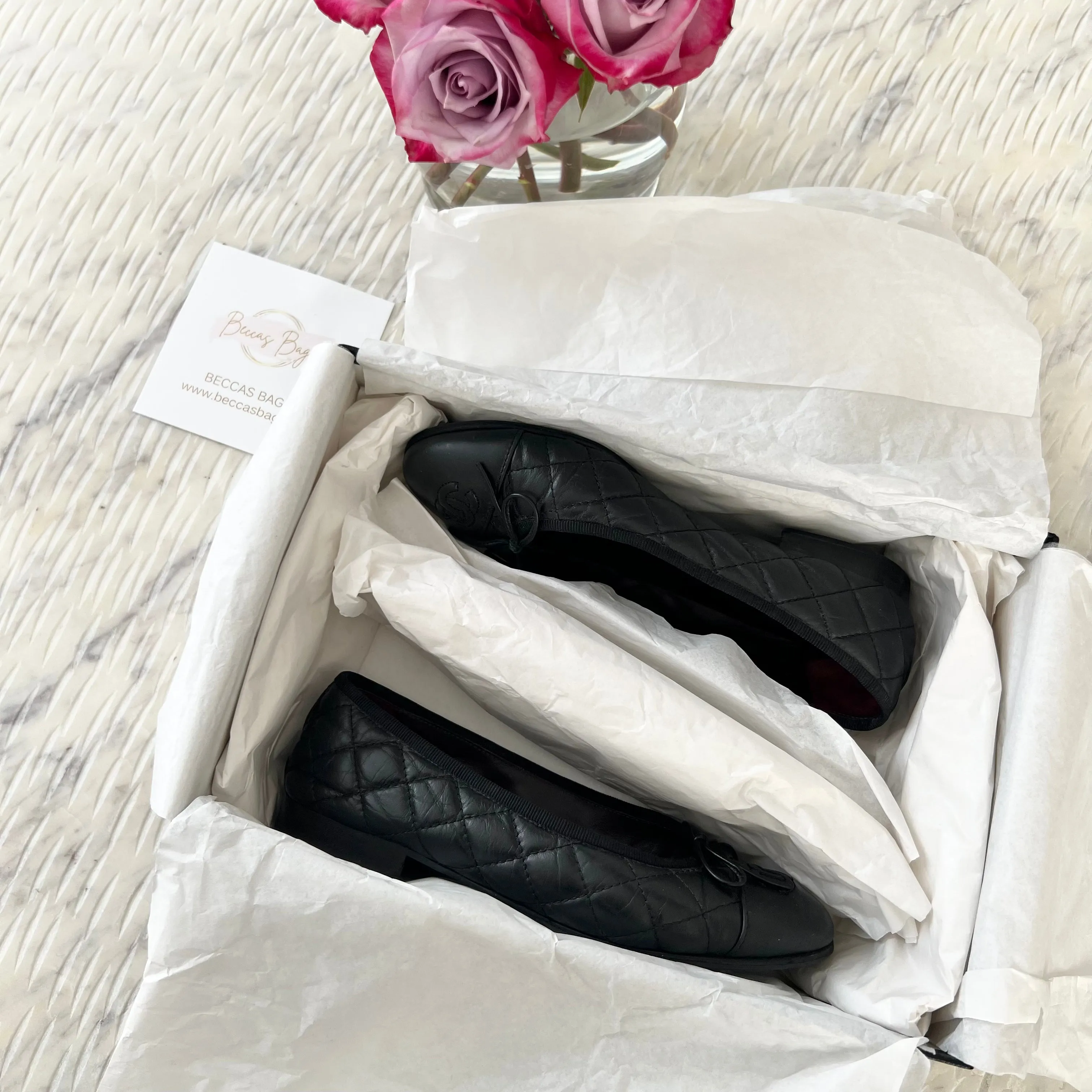 Chanel CC Ballet Flats