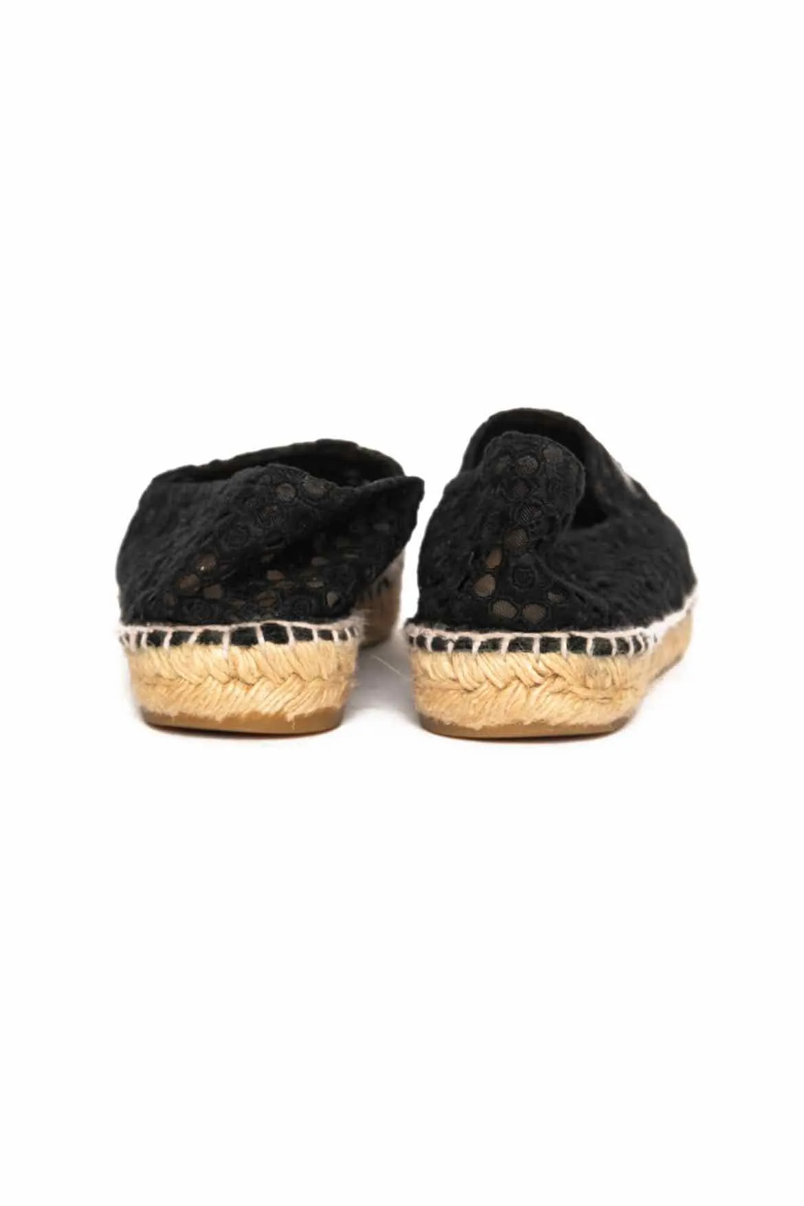 Chanel CC Logo Espadrilles Flats Size 5.5