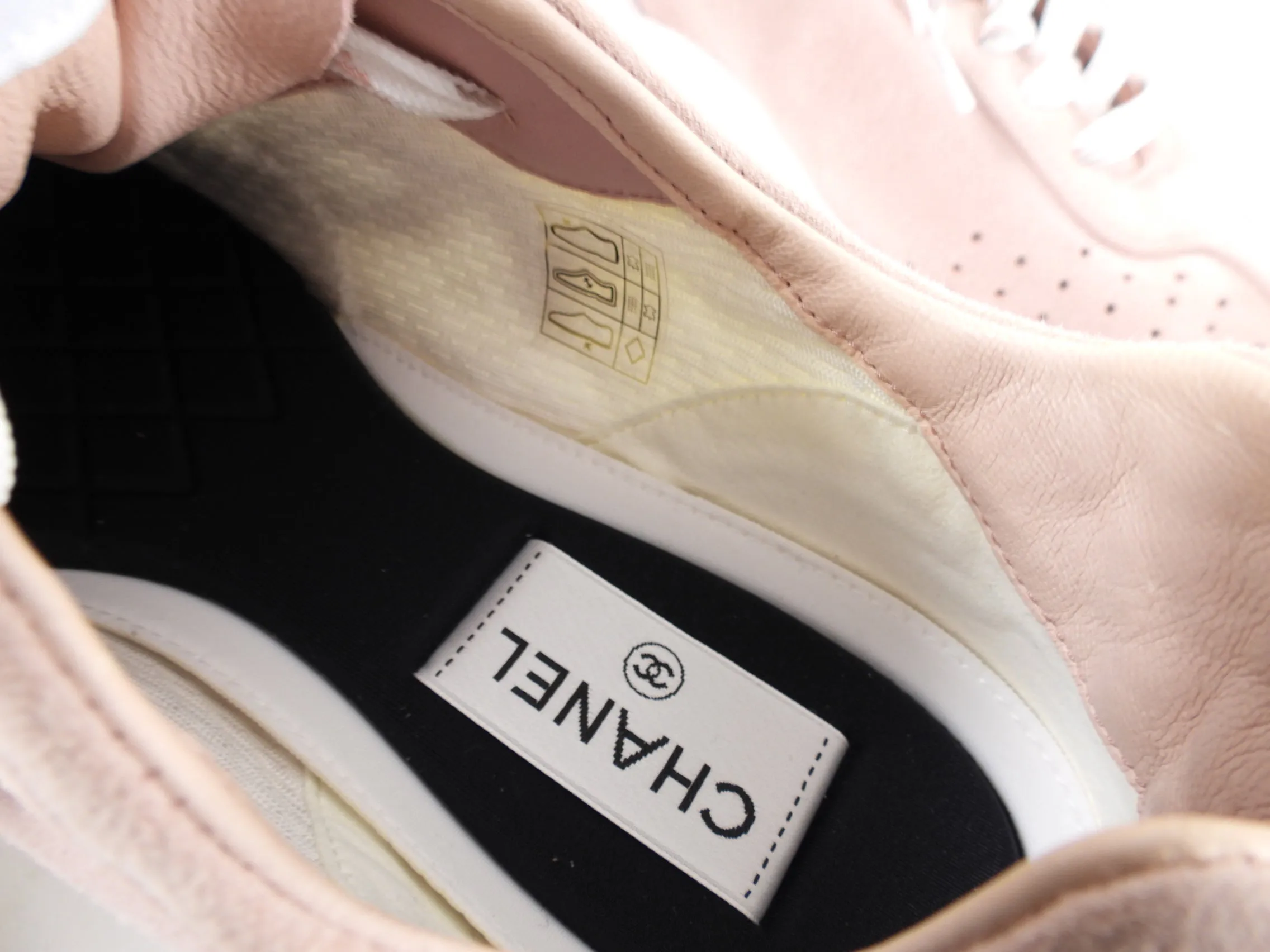 Chanel G39074 Light Pink Suede CC Sneakers - 40.5 / 39.5