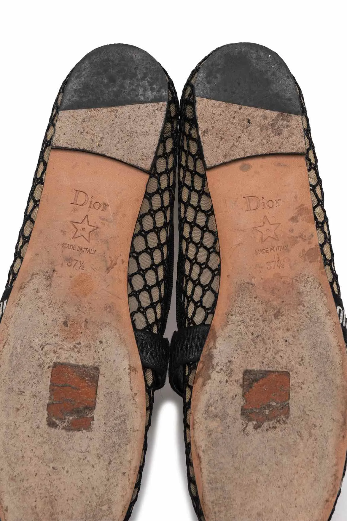 Christian Dior Size 37.5 J'Adior Bow Mary Jane Flats