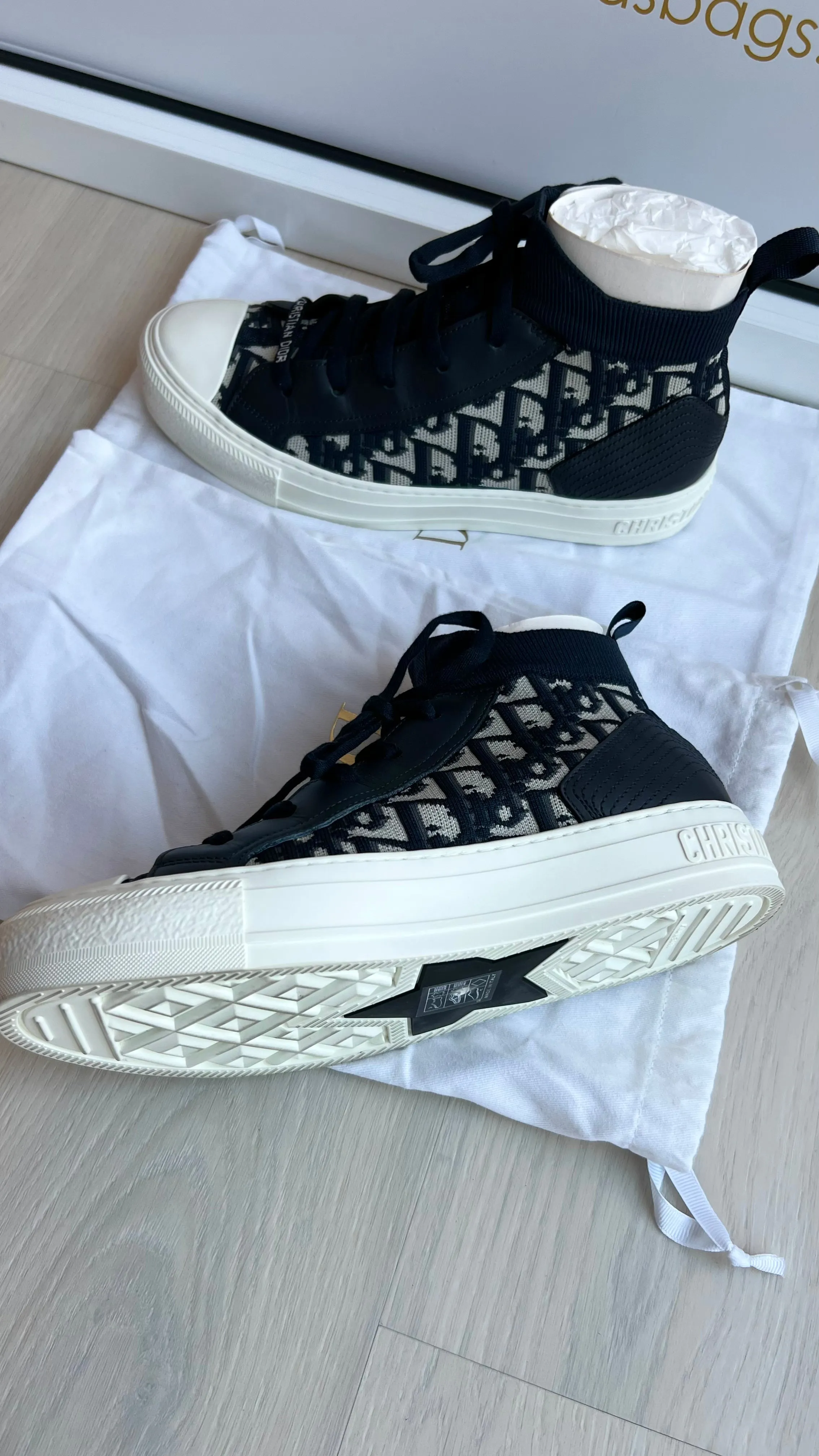 Christian Dior Walk N Dior Hightop Sneakers