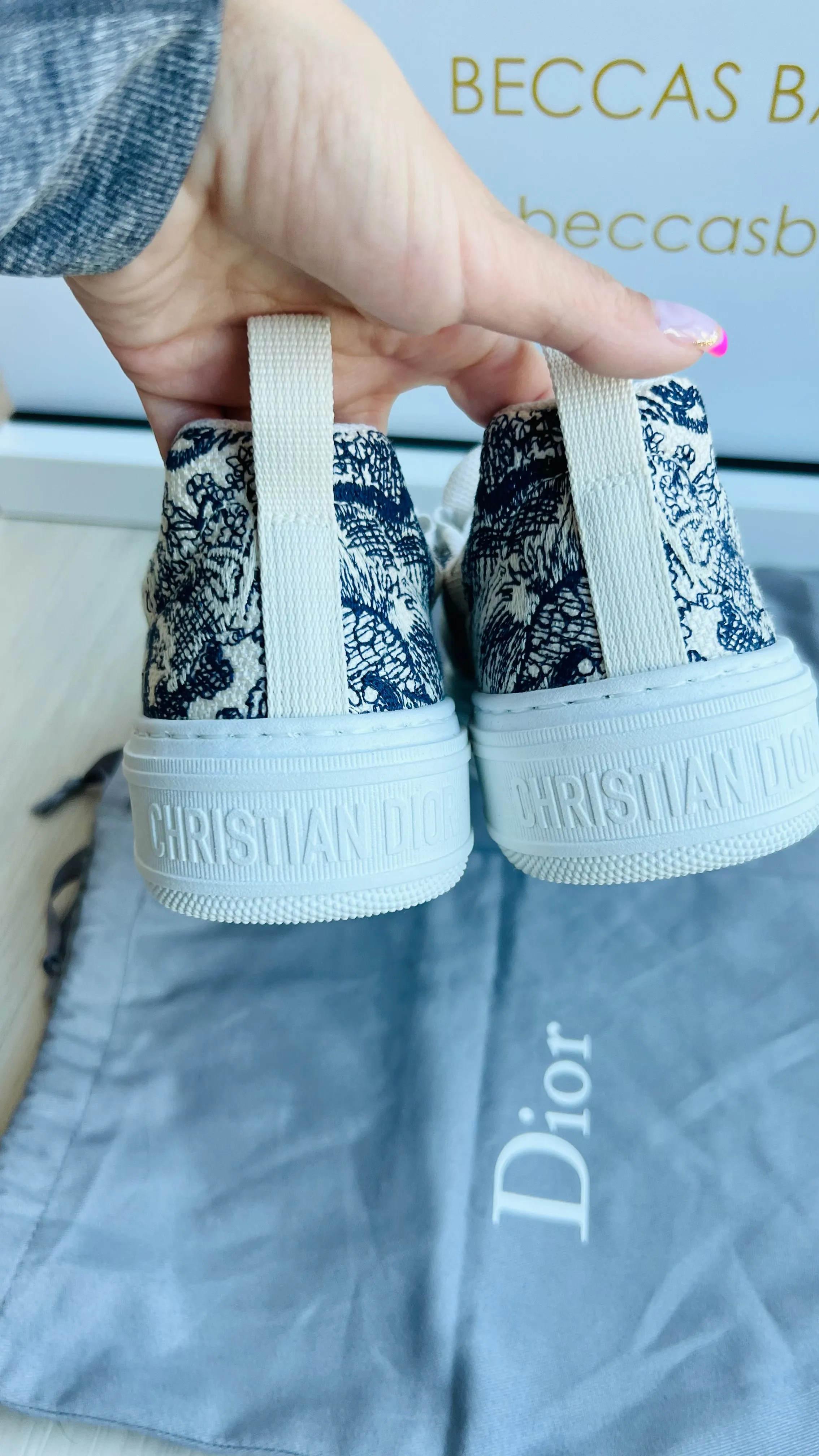 Christian Dior Walk N Dior Toile Sneakers