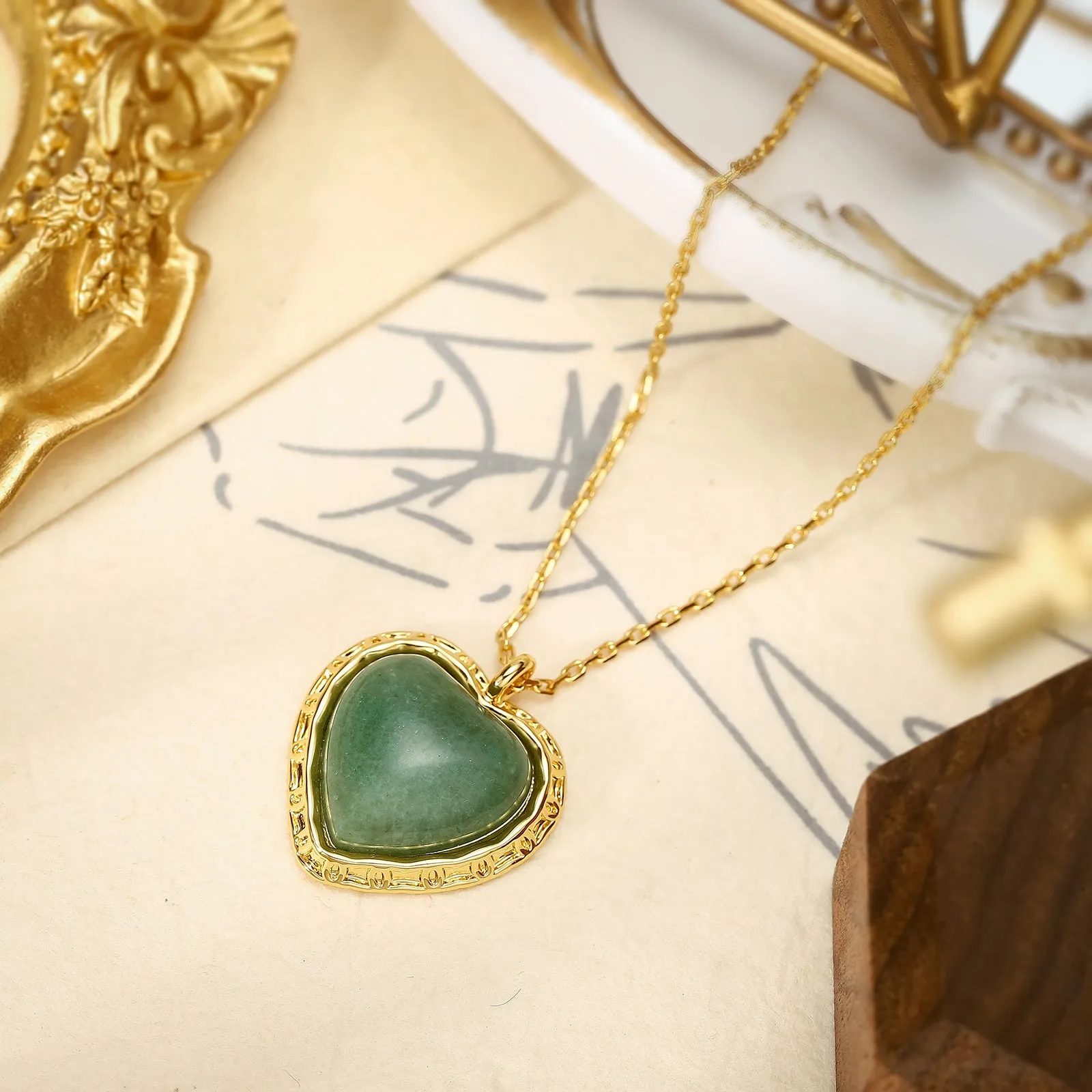 Emerald Heart Necklace