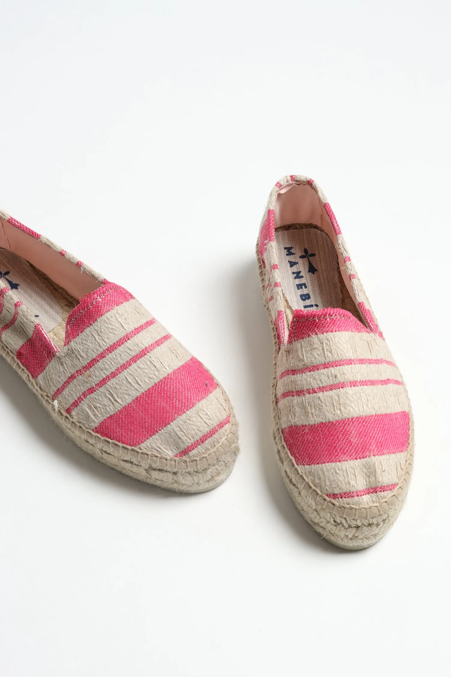 Espadrilles Double in Pink/Natural