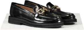 Flattered Black Samantha Leather Loafers UK 7 EU 40 👠