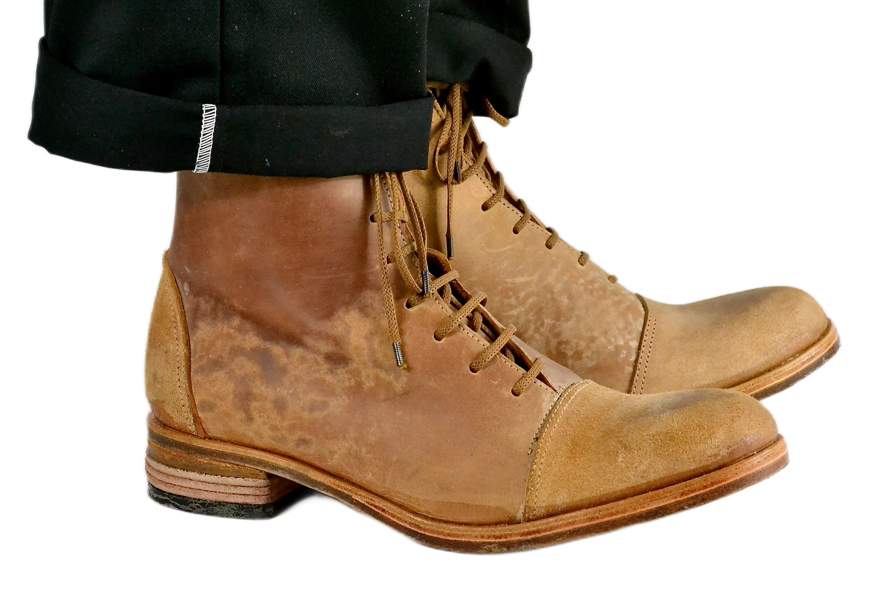 Fogey boot  |  Tan |  reverse cordovan