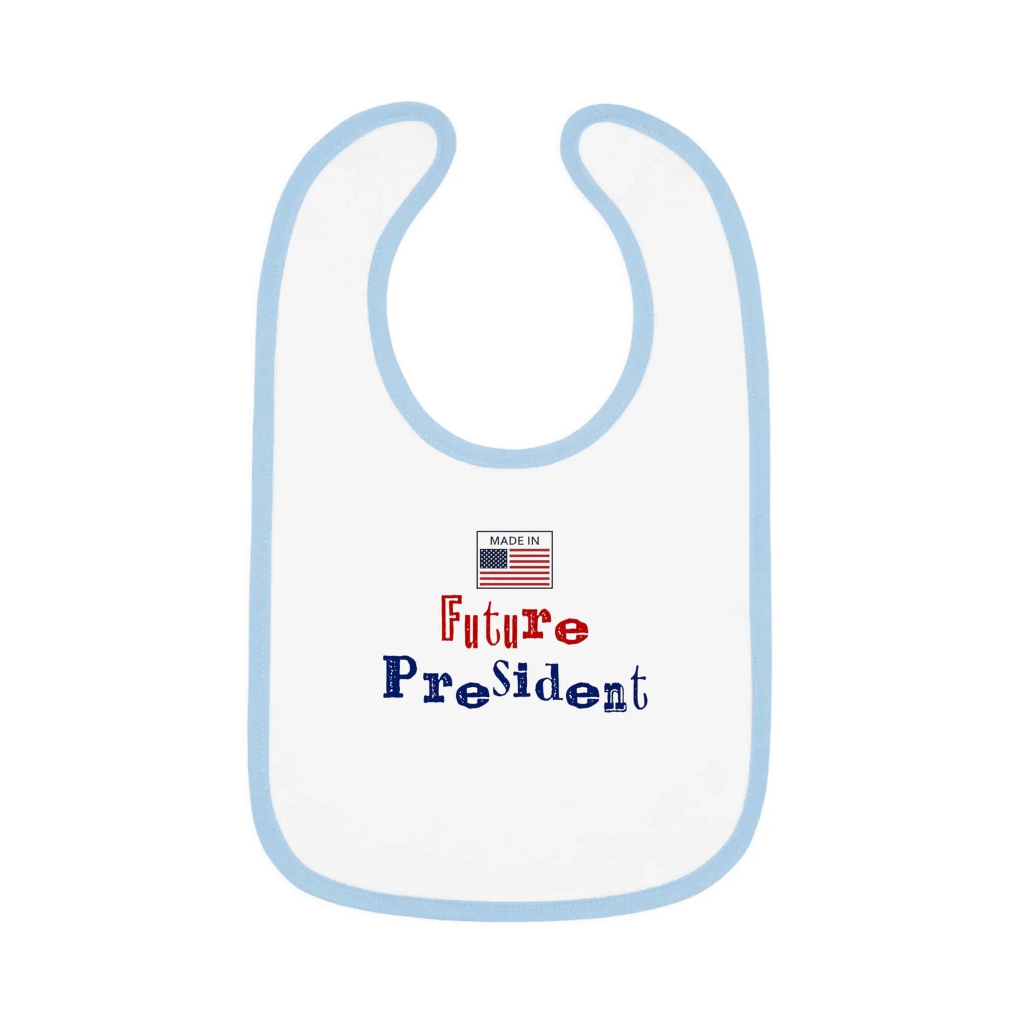 Future President Baby Contrast Trim Jersey Bib