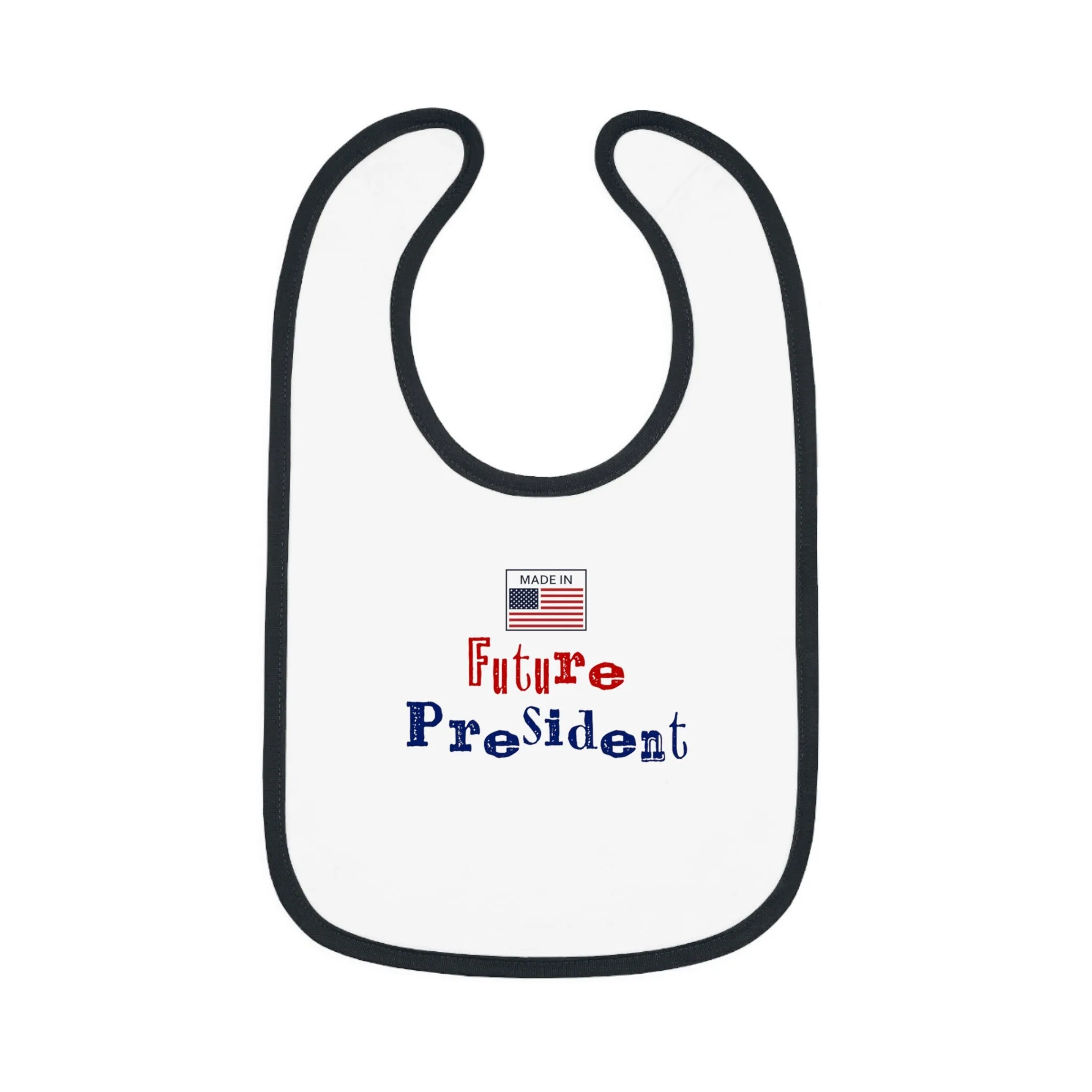 Future President Baby Contrast Trim Jersey Bib