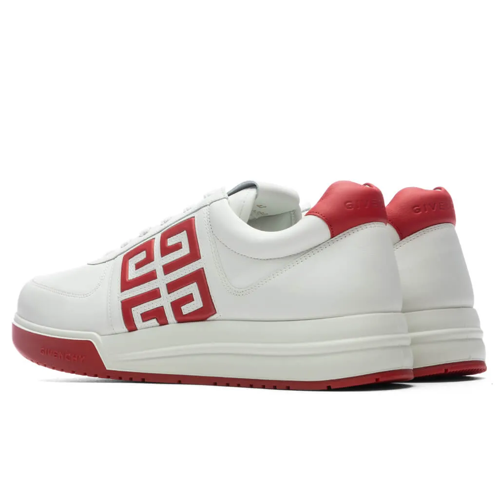 G4 Low Sneakers - White/Red