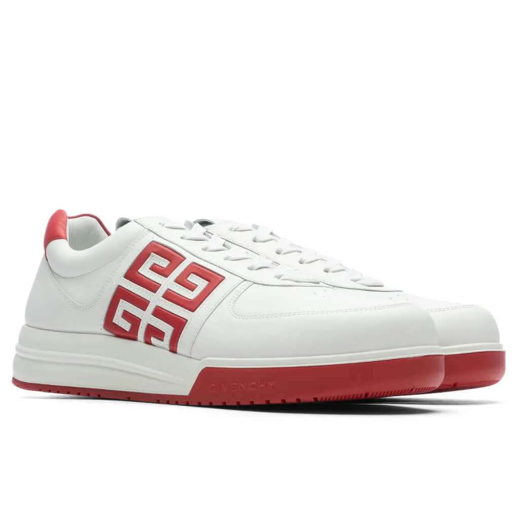 G4 Low Sneakers - White/Red