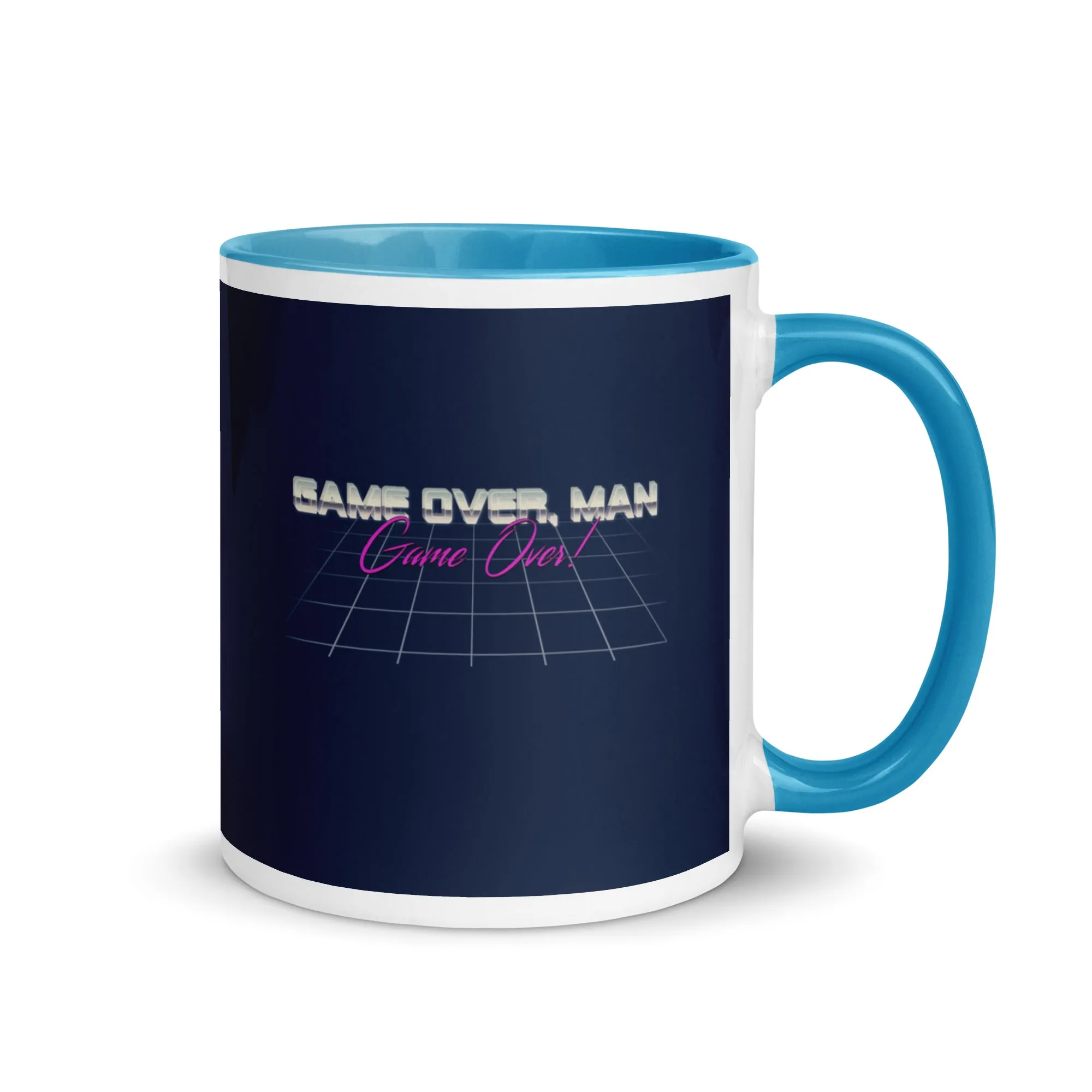 Game Over Man Mug with Color Inside