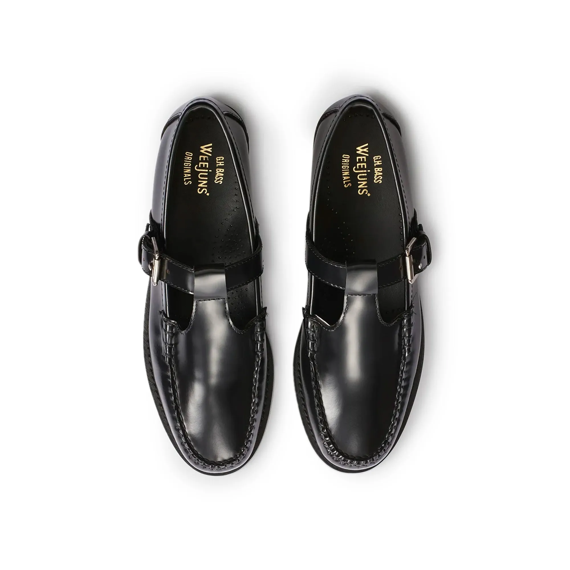 G.H. Bass Womens Mary Jane Weejun Loafers 'Black'