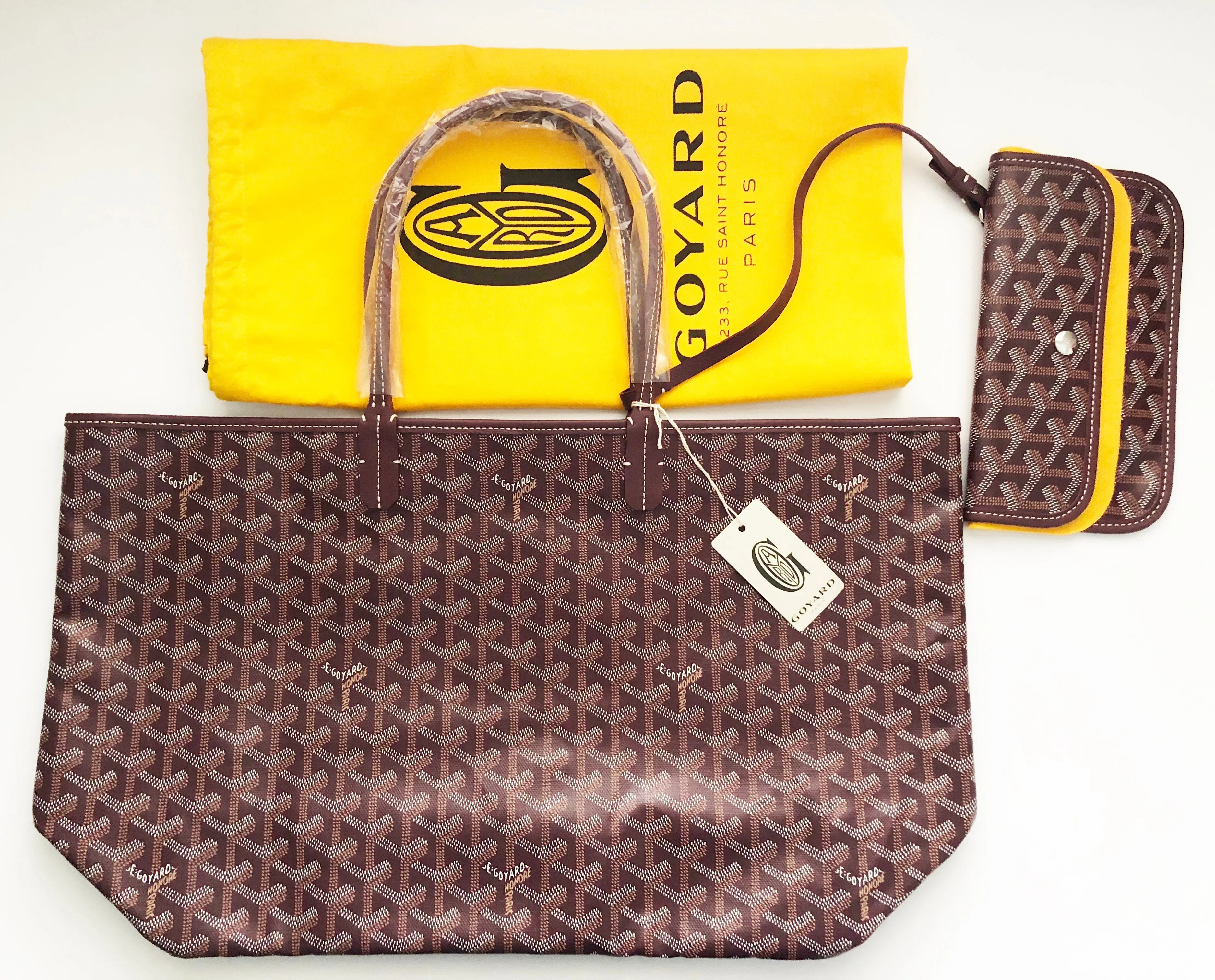 Goyard St. Louis Burgundy PM Tote (NWT)