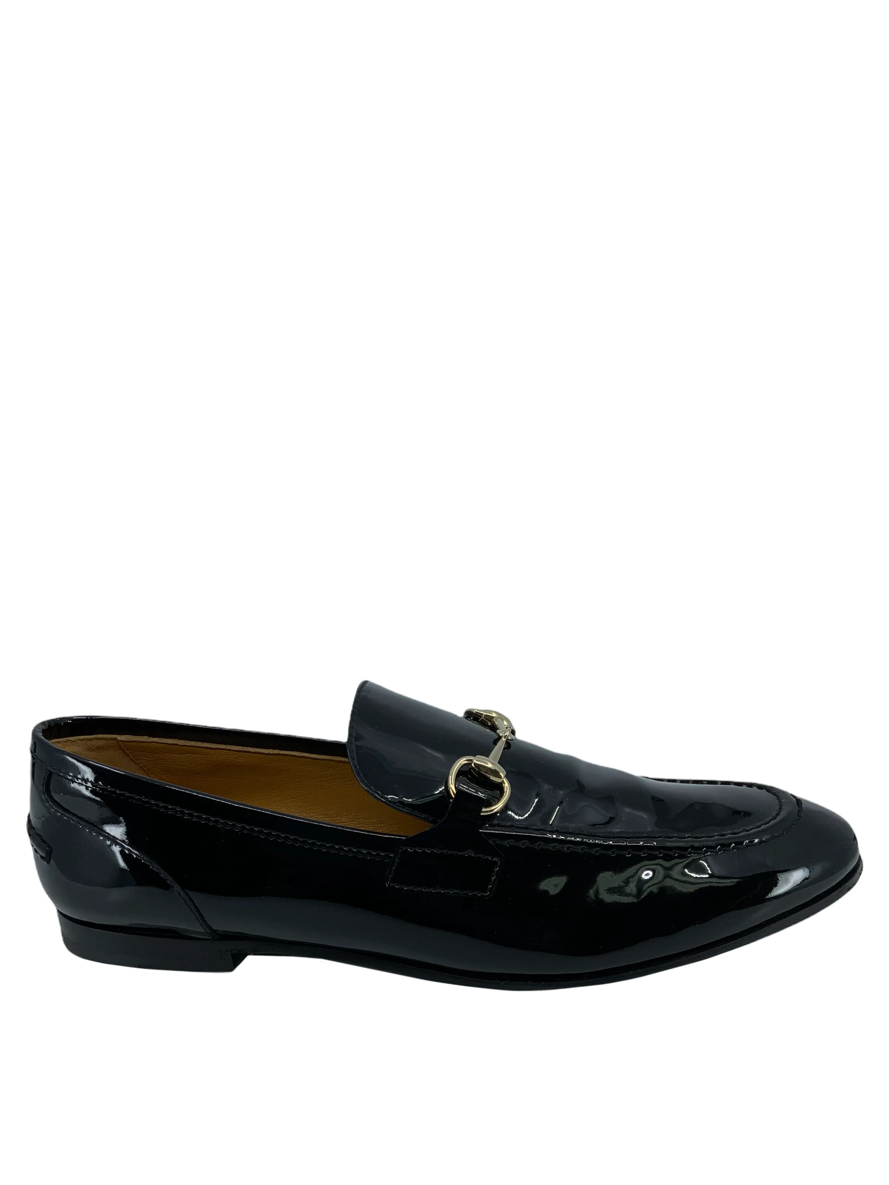 Gucci Classic Patent Leather Horsebit Loafers Size 8.5