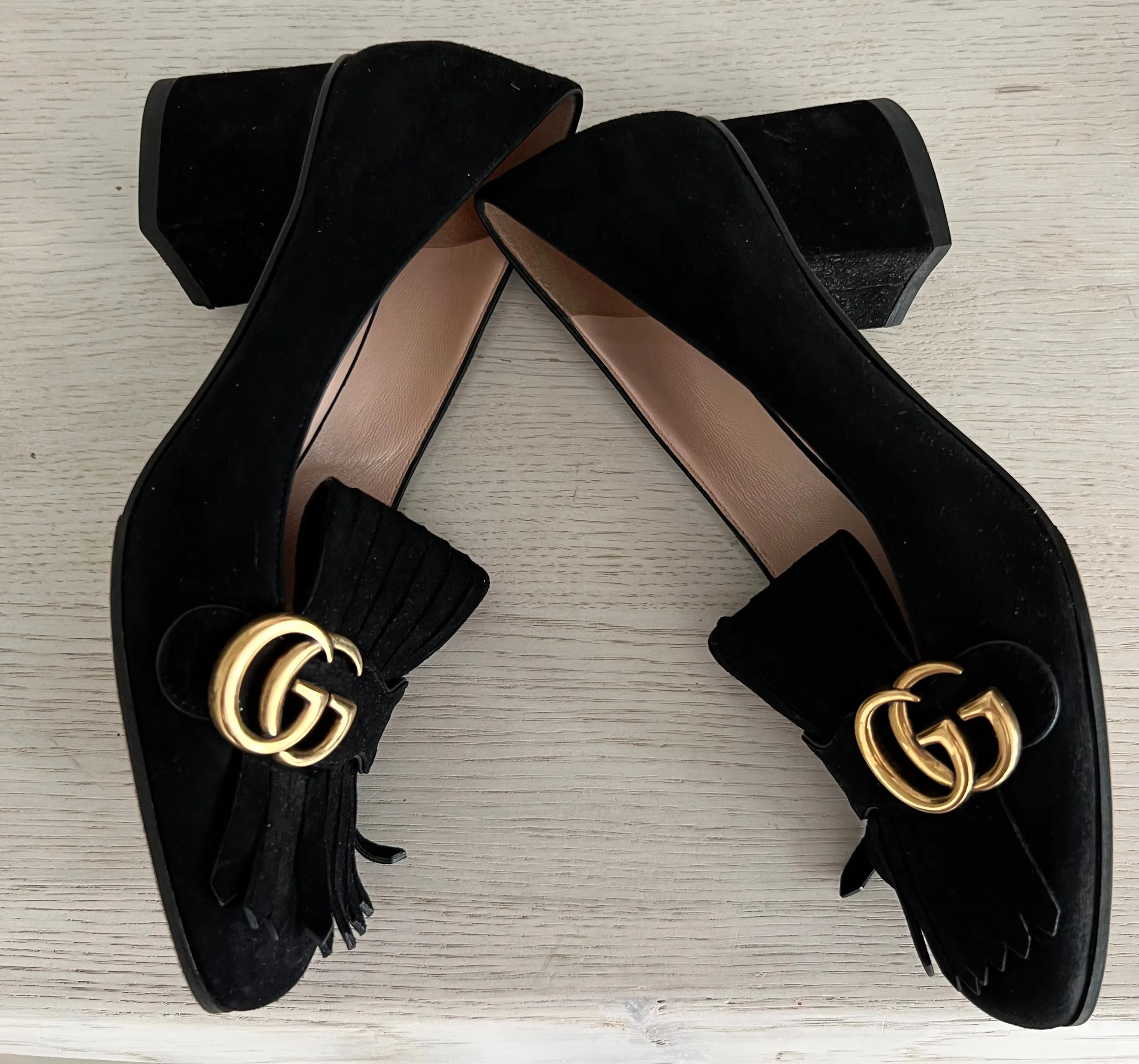 Gucci Marmont Block Heels