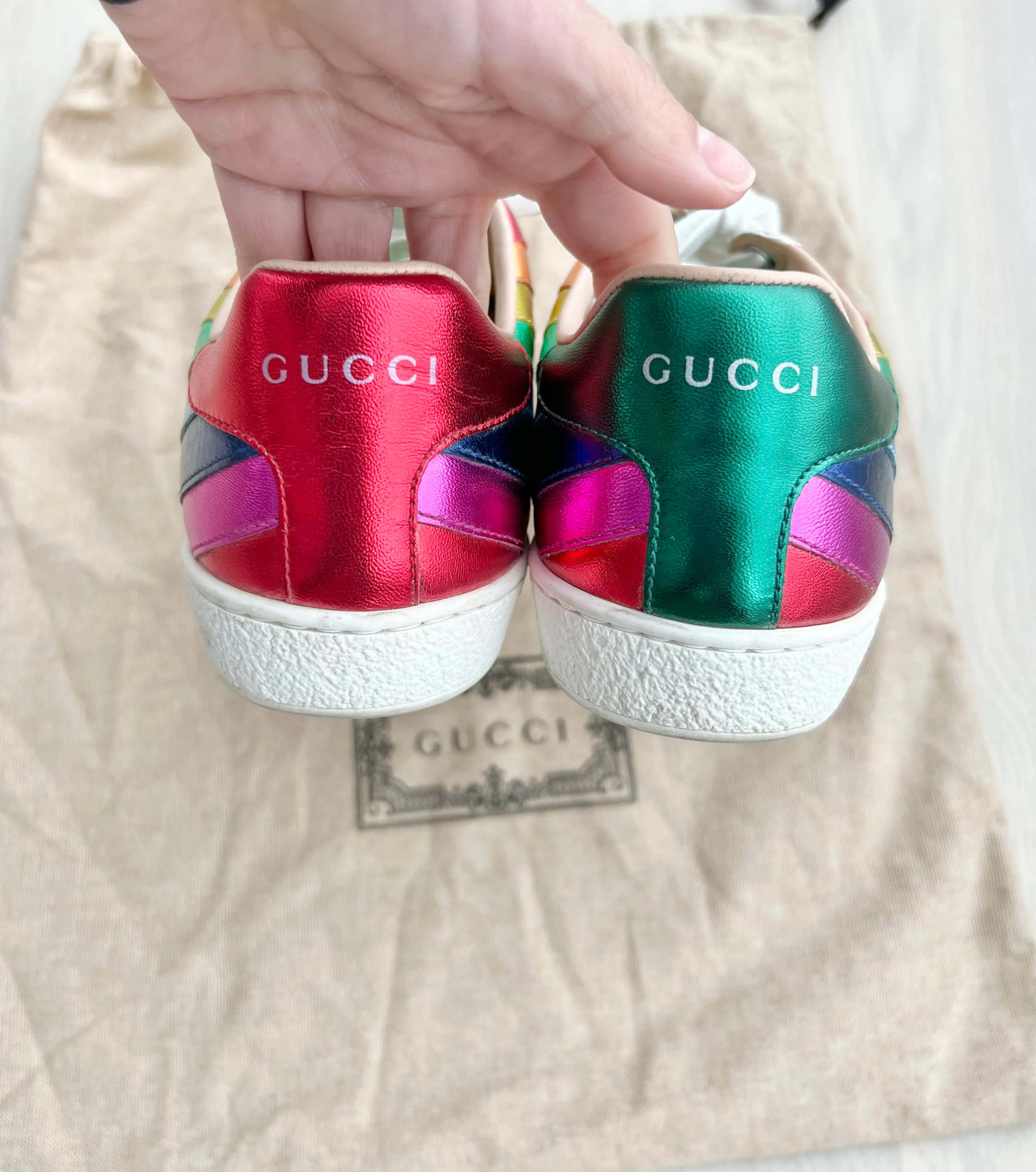 Gucci Rainbow Ace Sneakers