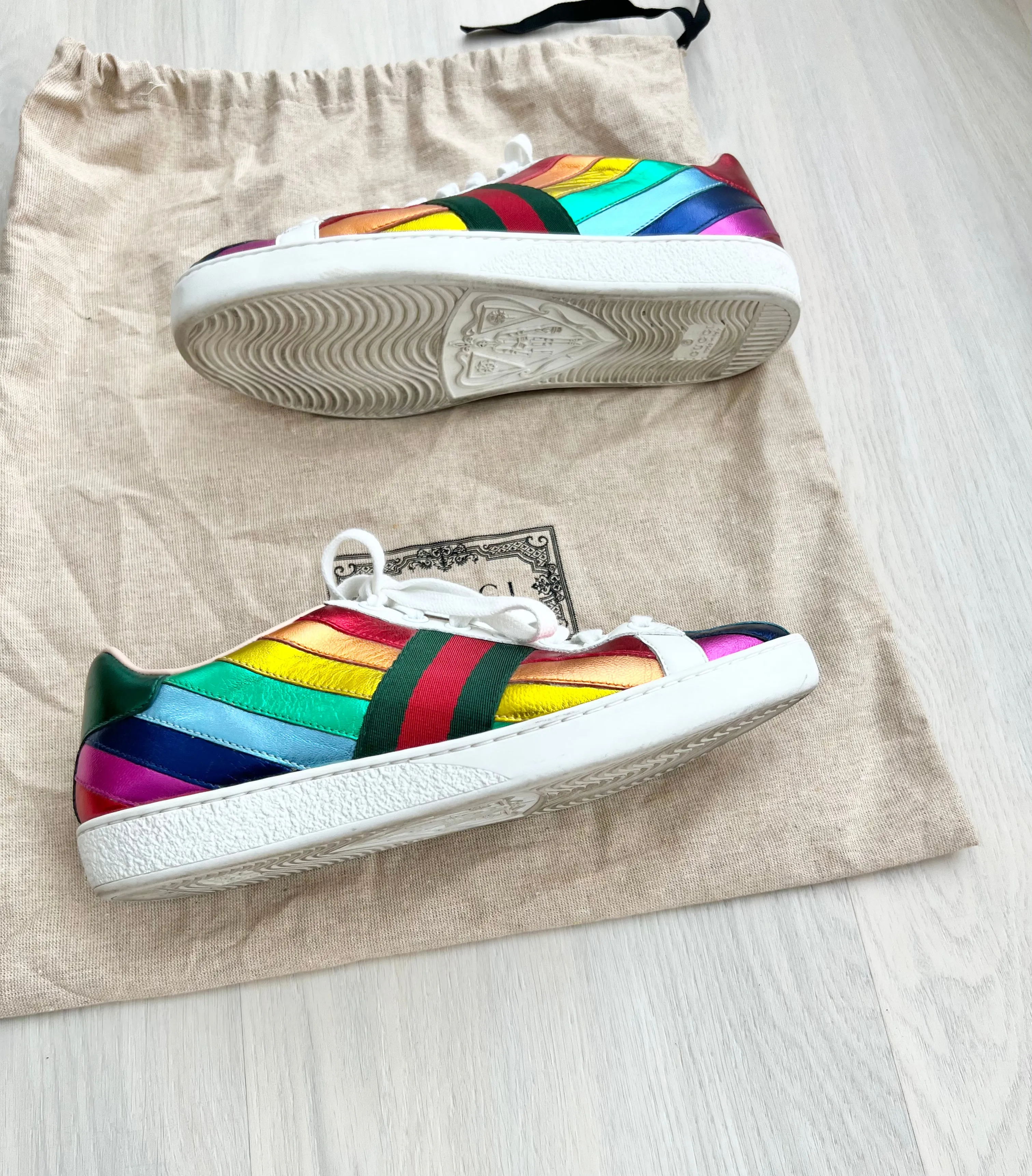 Gucci Rainbow Ace Sneakers