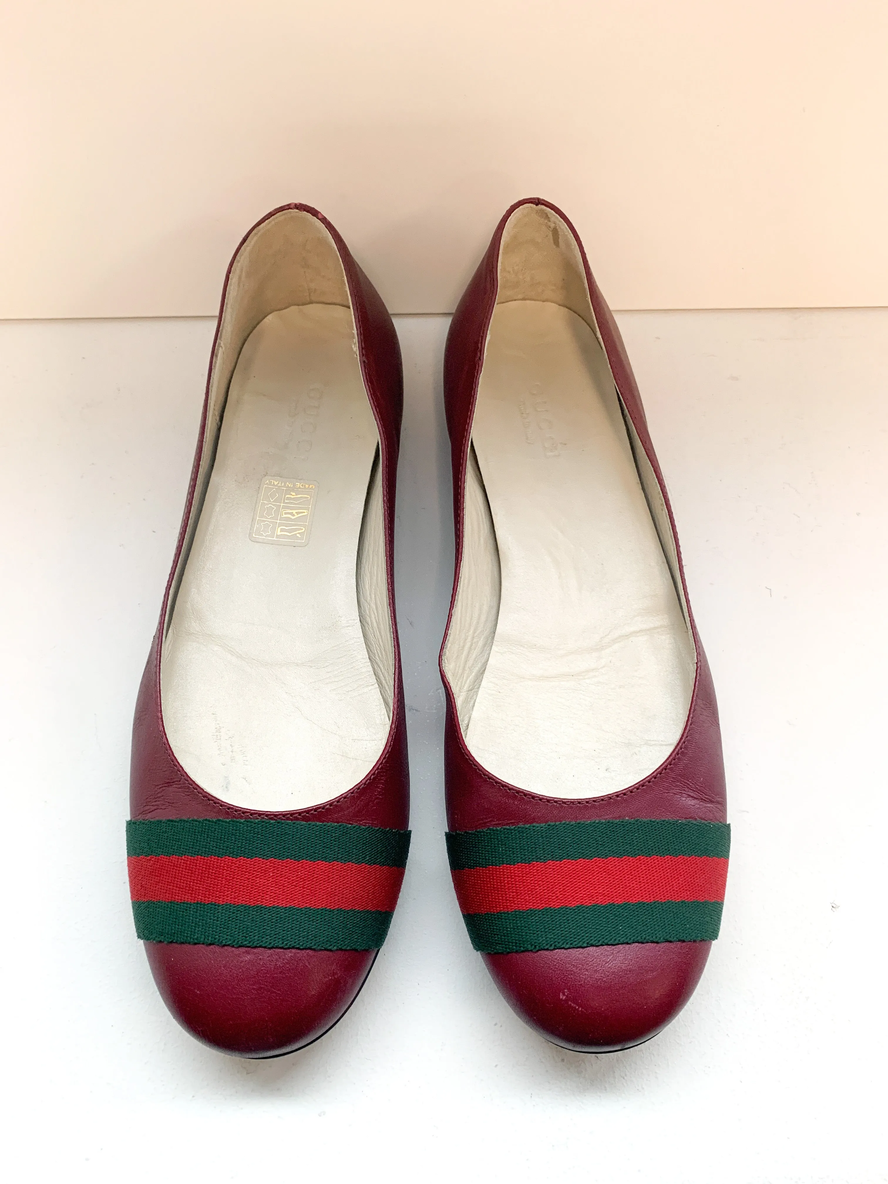 Gucci Red Flats 36