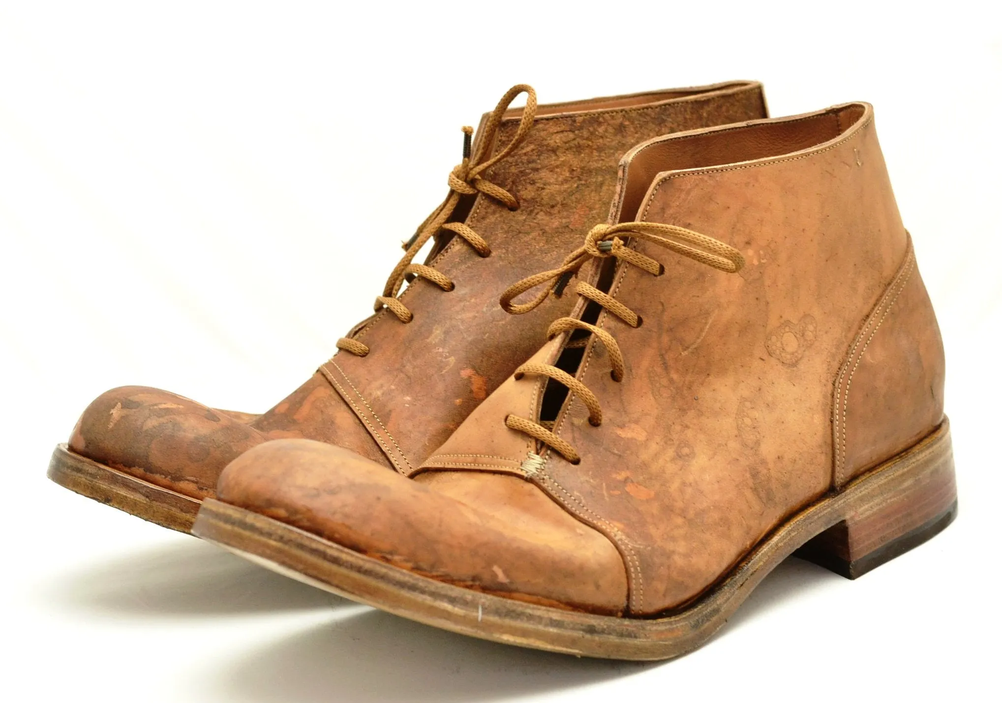 Half Boot  | reverse tan cordovan