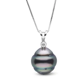 Harmony Collection 10.0-11.0 mm Tahitian Baroque Pearl & Diamond Pendant