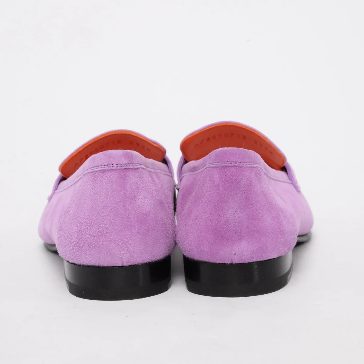 Hermes Lilac Suede Royal Loafers 39