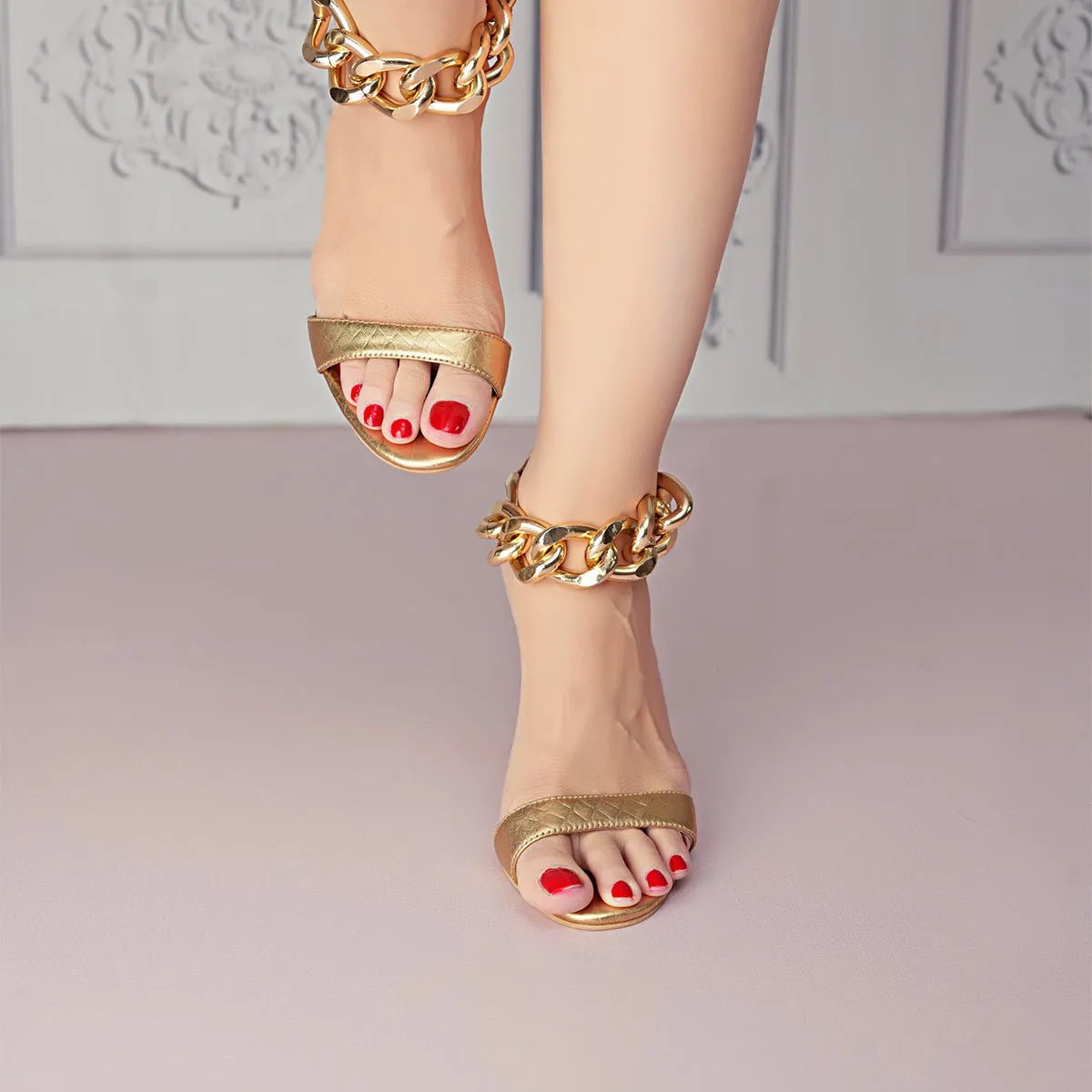 ITZEL HEELS GOLDEN