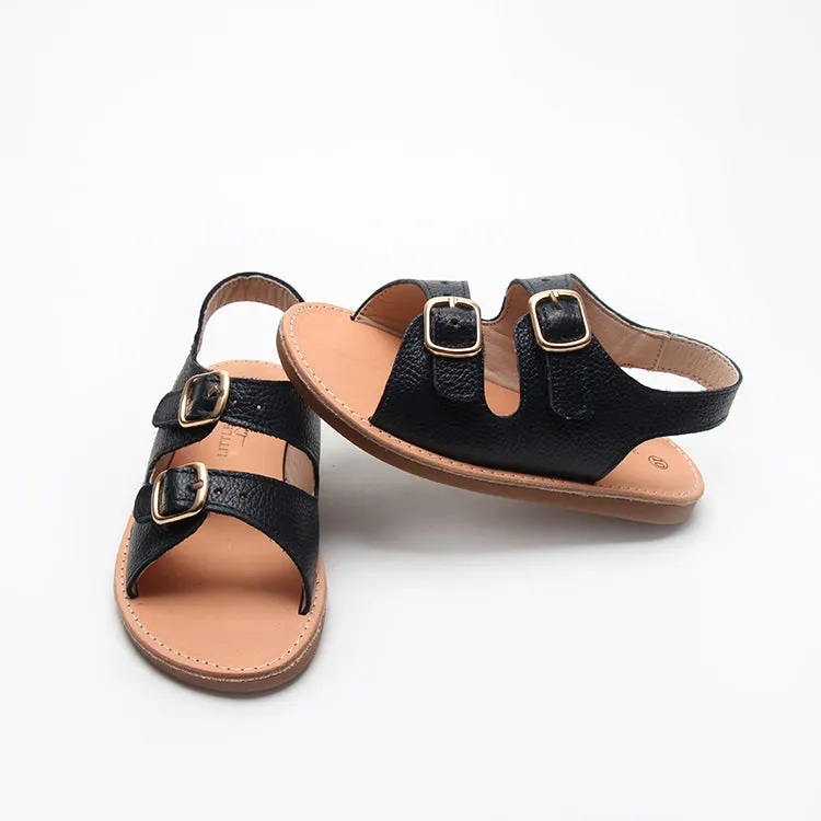 Kids Shoe - Little MeMe Sandal Banjo Black