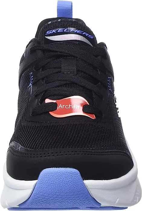 Ladies Skechers ArchFit D'Lux Trainers Black 149685 BKMT sale