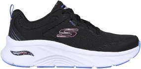 Ladies Skechers ArchFit D'Lux Trainers Black 149685 BKMT sale