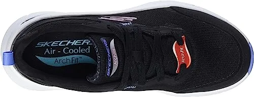 Ladies Skechers ArchFit D'Lux Trainers Black 149685 BKMT sale