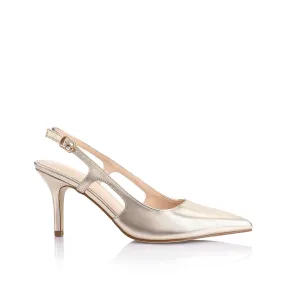 Lena Sling Back Pumps - Champagne