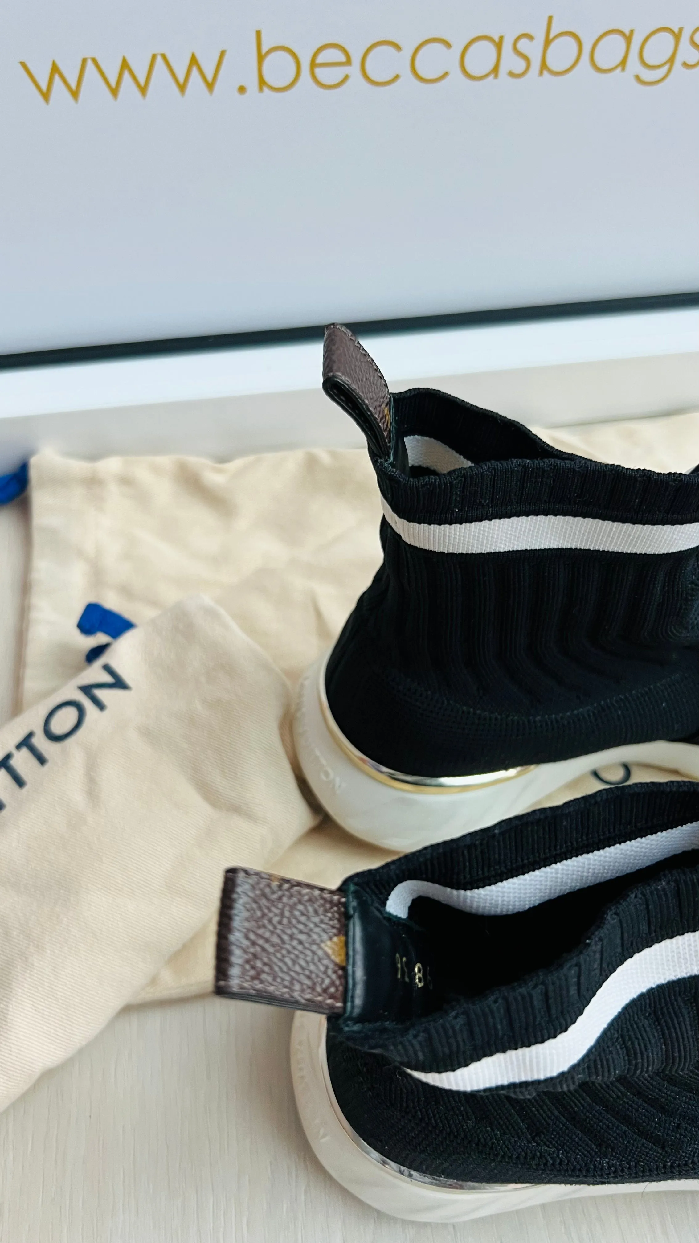 Louis Vuitton Aftergame Sock Sneakers.