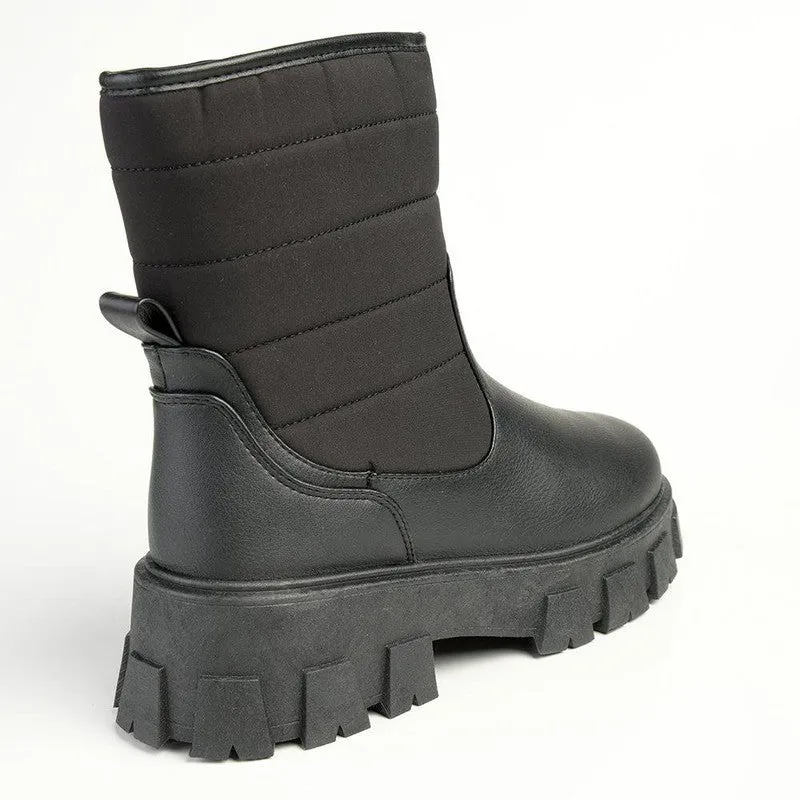 Madison Puff Shaft Fashion Boot - Black