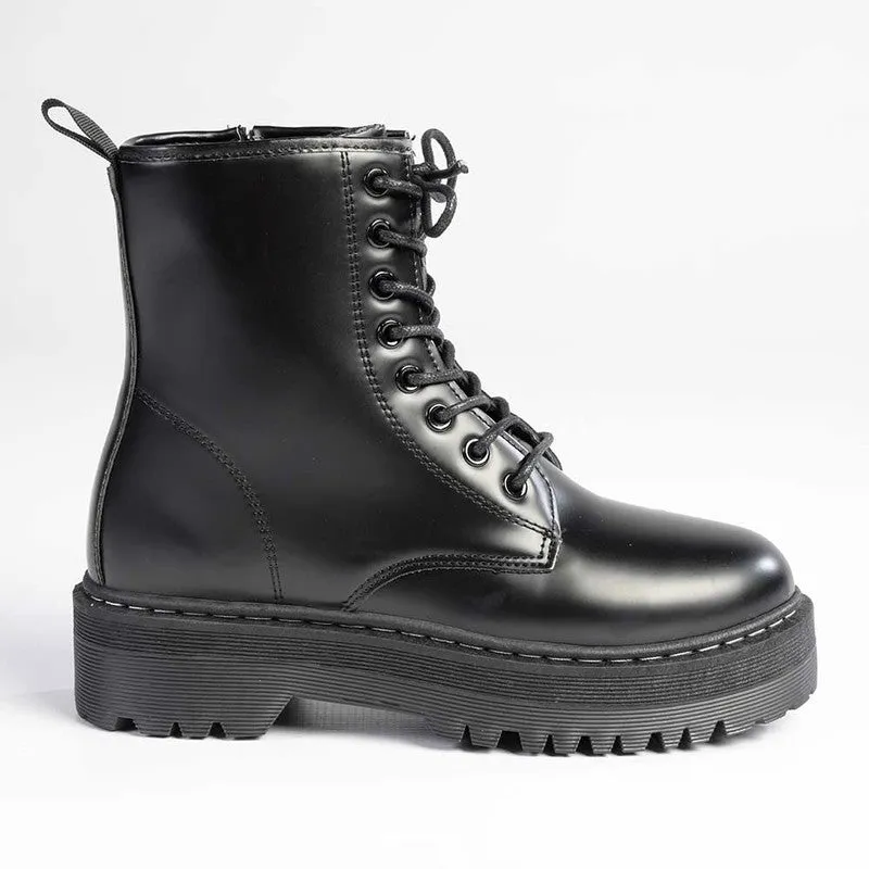 Madison Savannah Military Boot - Black