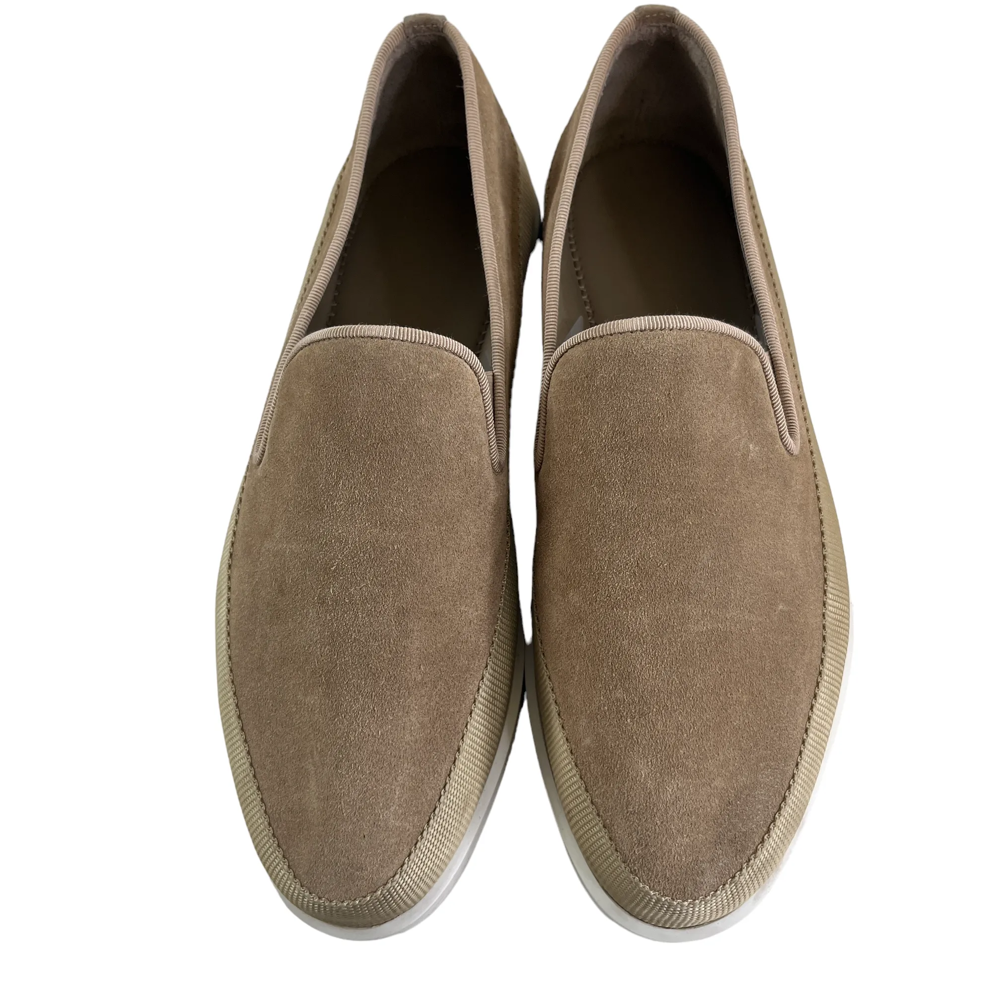 Men's Suede Loafers Beige Size EU 40 / UK 6