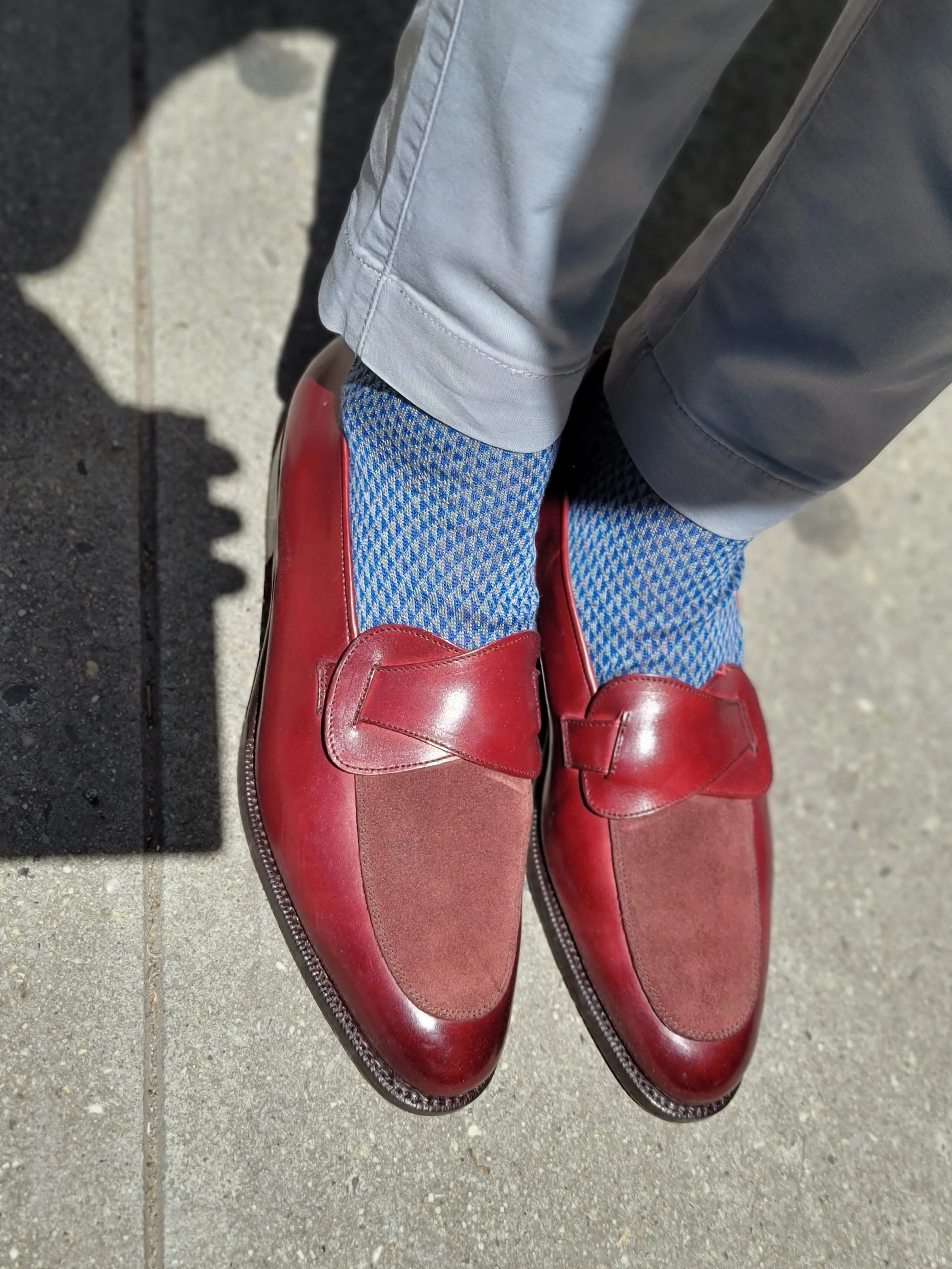 Meridian - MTO - Burgundy Calf / Burgundy Suede - TMG Last - Single Leather Sole